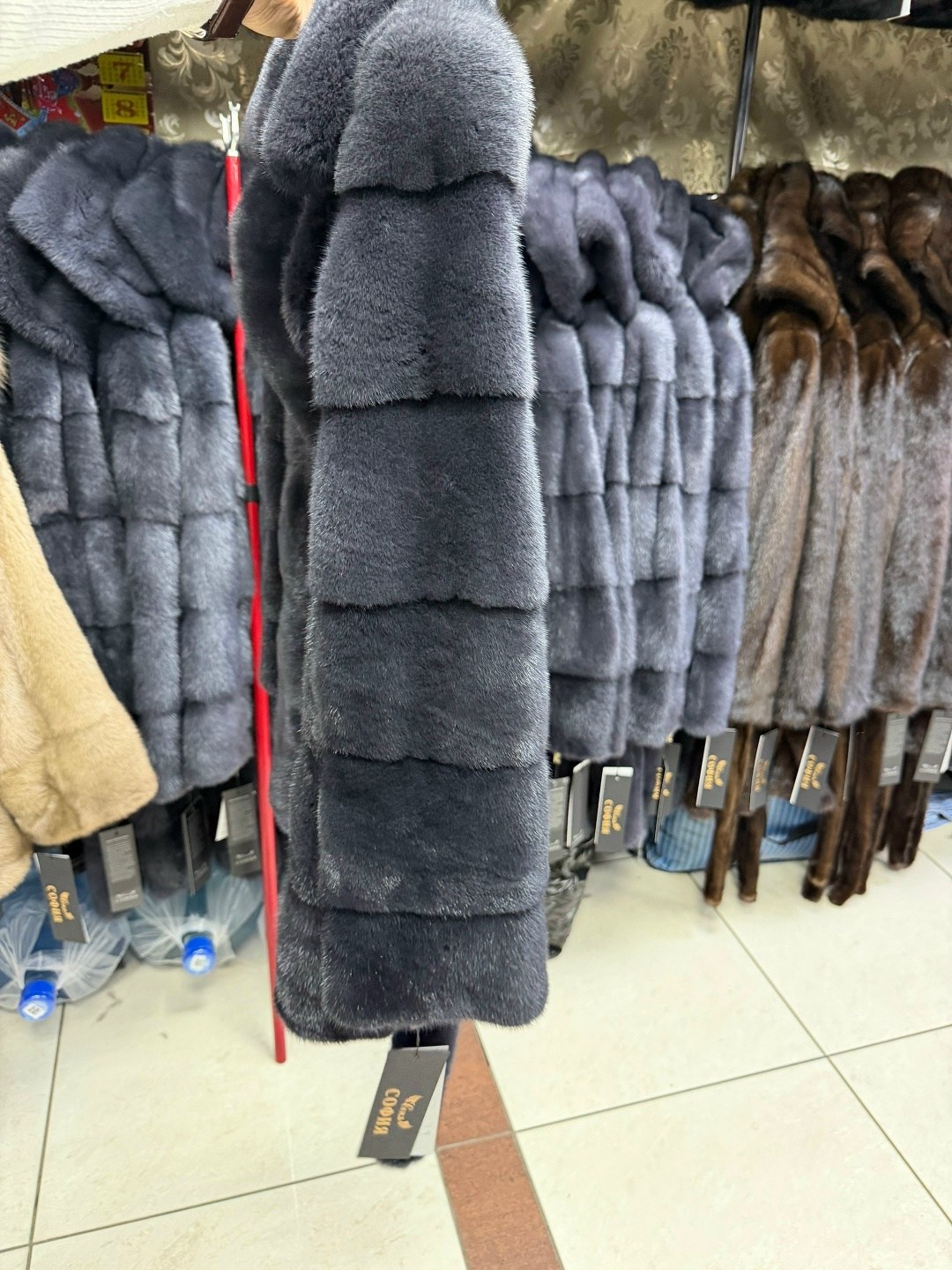шуба норка,норковая шуба,норковая шуба поперечка графит,норковая шуба трансформер,шуба норка графит поперечка