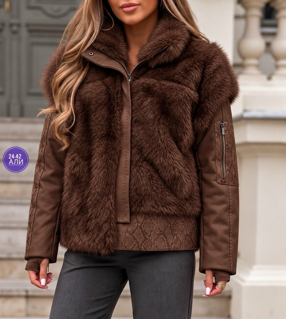 куртка кожаная с мехом,кожаная куртка fendi с натуральным мехом песца,меховая куртка,куртка с натуральным мехом,куртка с мехом