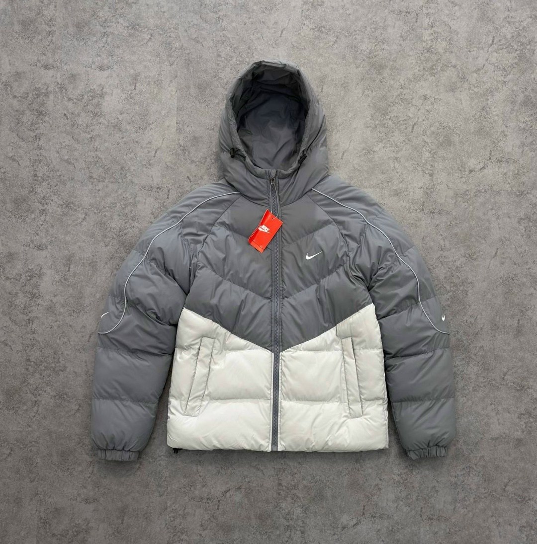 мужской пуховик nike,зимняя куртка nike,пуховик nike down jacket men's white,куртка storm-fit windrunner primafloft hoodie jacket nike цвет серый,куртка пуховик зимняя