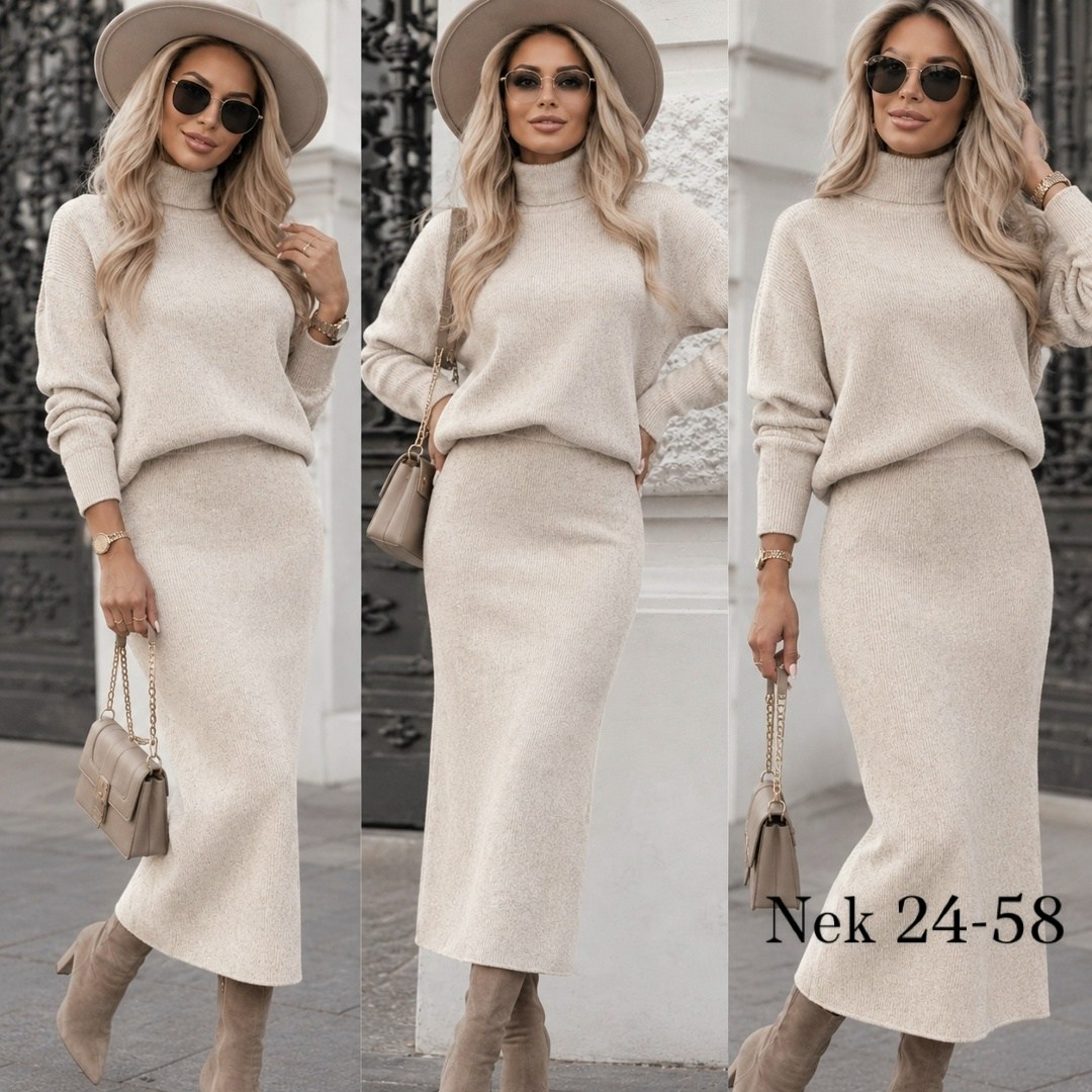 костюм с юбкой теплый,трикотажный костюм с юбкой,костюм с юбкой,юбка и кофта костюм,вязаный костюм с юбкой