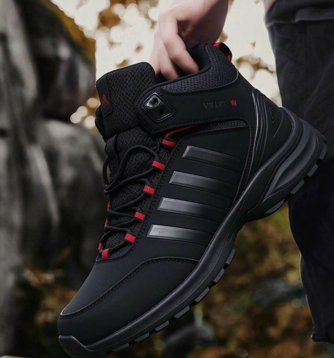 зимние кроссовки adidas,мужские зимние кроссовки на меху в стиле adidas climaproof черные,кроссовки мужские adidas,кроссовки мужские зимние,зимние мужские кроссовки adidas terrex евро-зима термоподкла