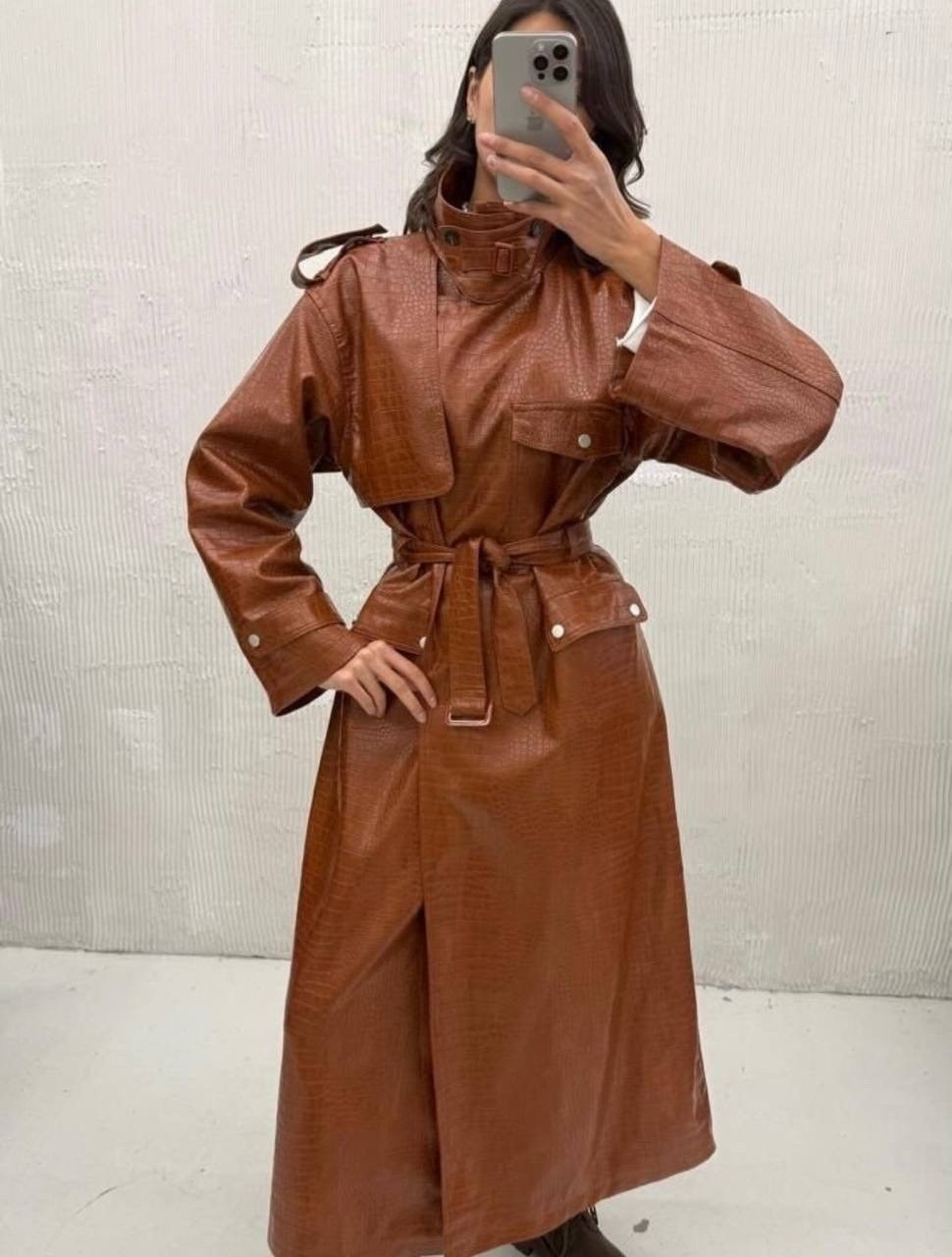 кожаный плащ,длинный кожаный плащ,zara basic тренч кожаный,плащ кожаный женский,тренч кожаный женский