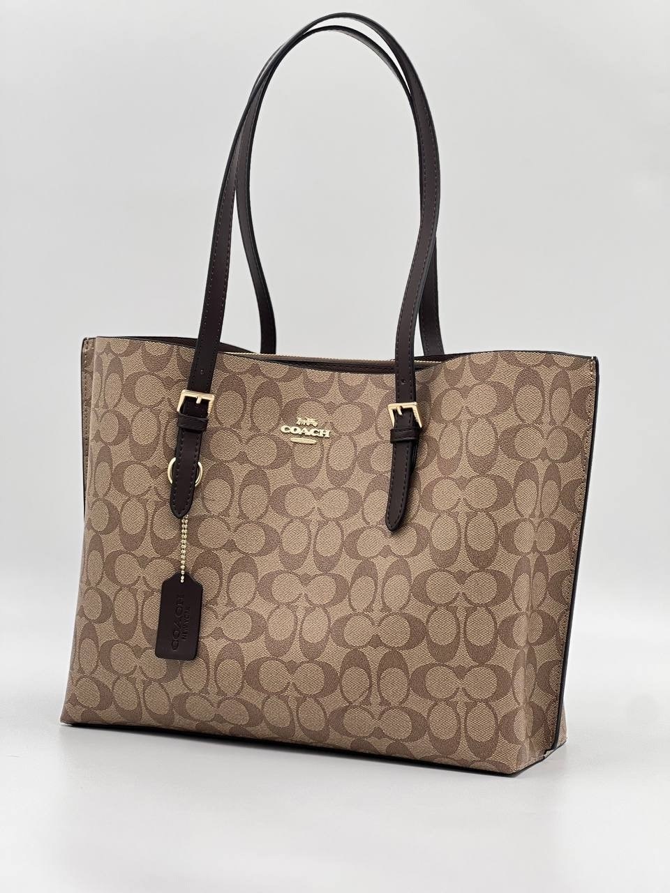 coach женская сумка,сумка coach,сумка тоут coach,женская сумка ручная coach sig mollie tote 1665 коричневая,сумка шоппер coach