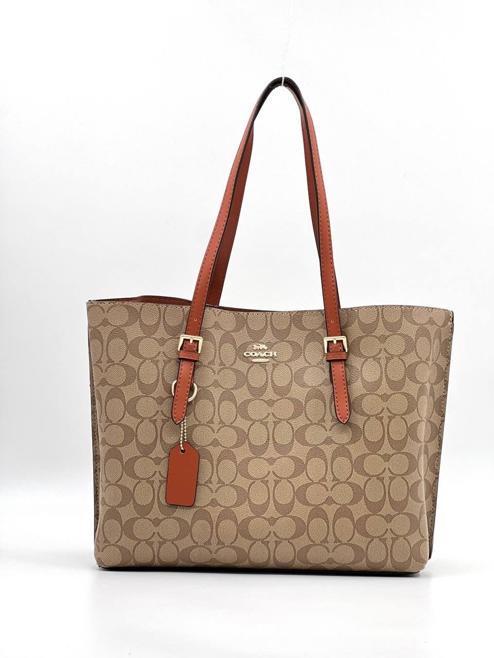 женская сумка ручная coach sig mollie tote 1665 коричневая,сумка coach,coach сумка женская,сумка тоут coach,сумка шоппер coach