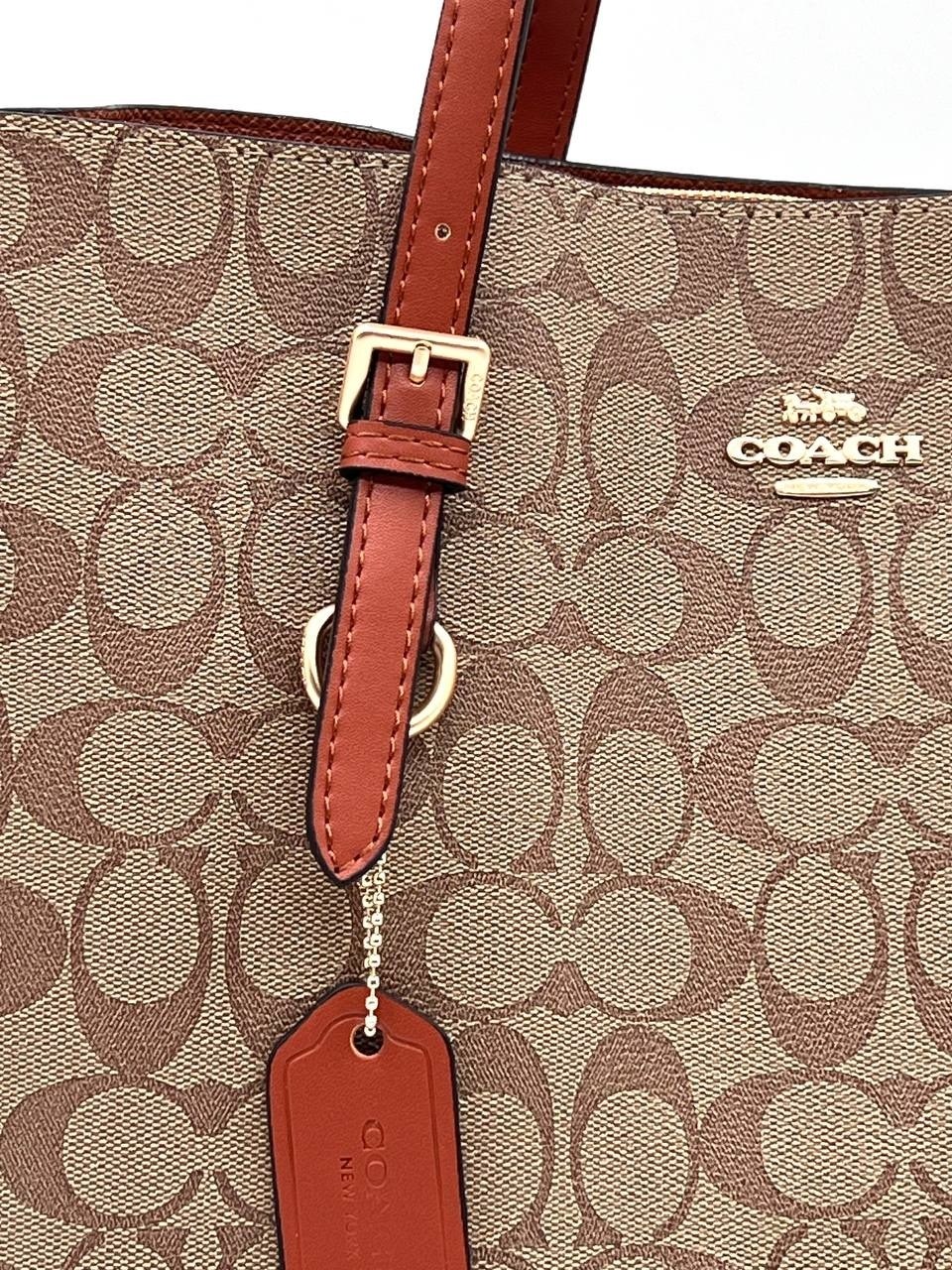 женская сумка ручная coach sig mollie tote 1665 коричневая,сумка coach,coach сумка женская,сумка тоут coach,сумка шоппер coach