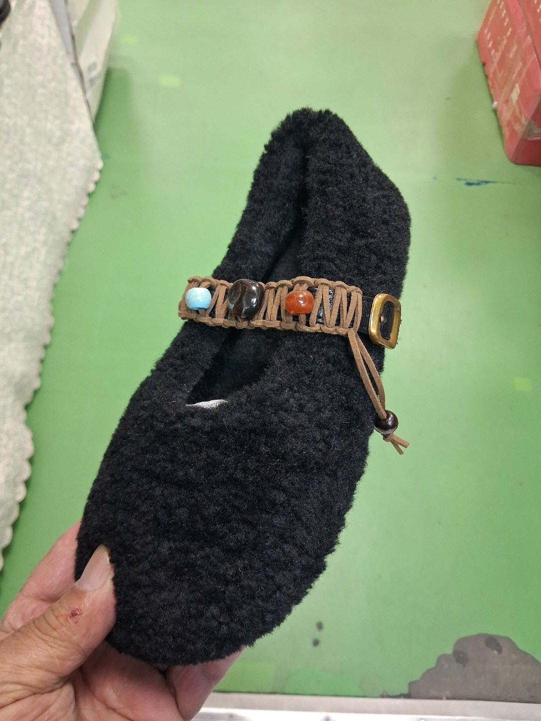 ,тапочки чуни кари,шерстяные мокасины, для дома,тапки войлочные