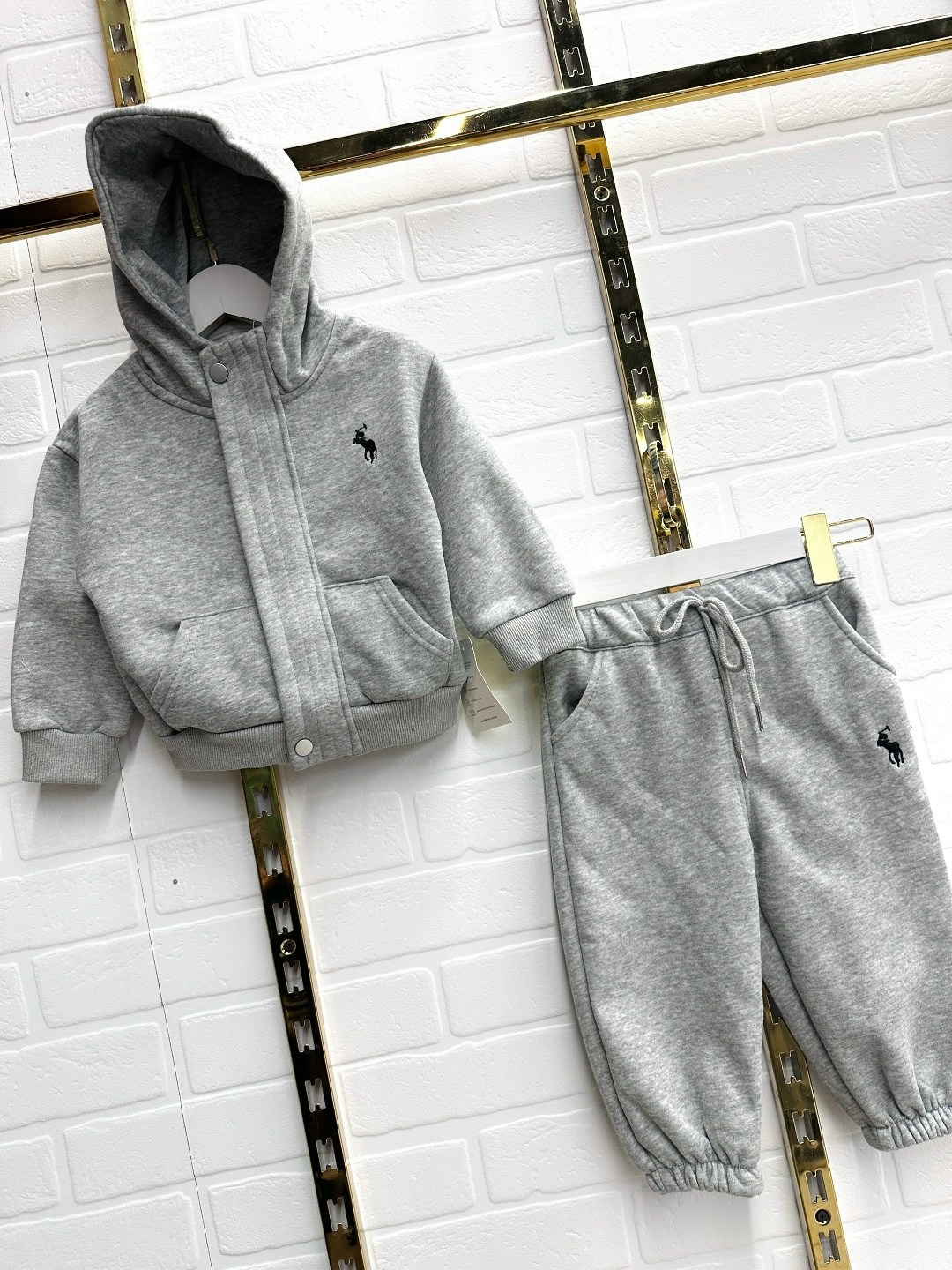детские костюмы,одежда для мальчика,ralph lauren kids grey tracksuit,спортивный костюм ralph lauren детский,костюм