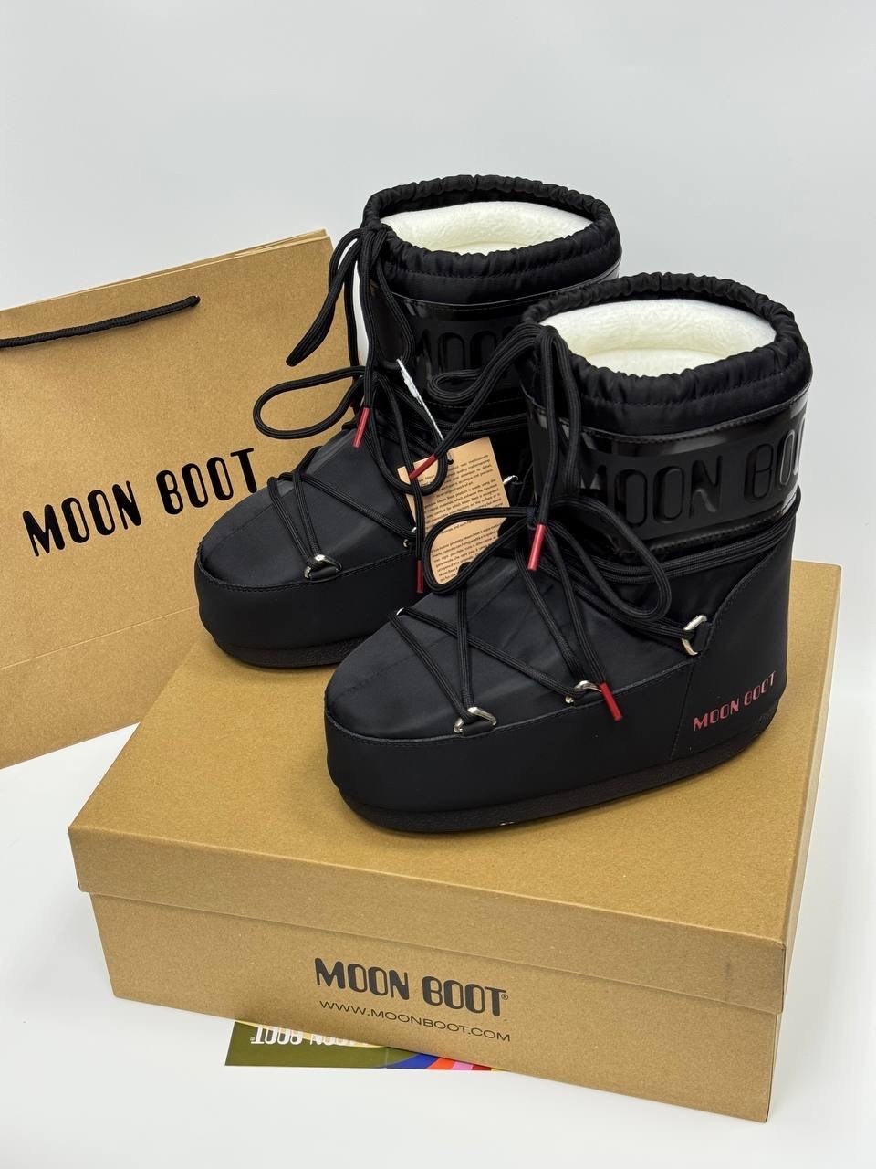 moon boot,нейлоновые зимние ботинки moon boot красный,moon boot kids icon лунные ботинки красный,сапоги icon low из нейлона moon boot красный,зимние ботинки moon boot