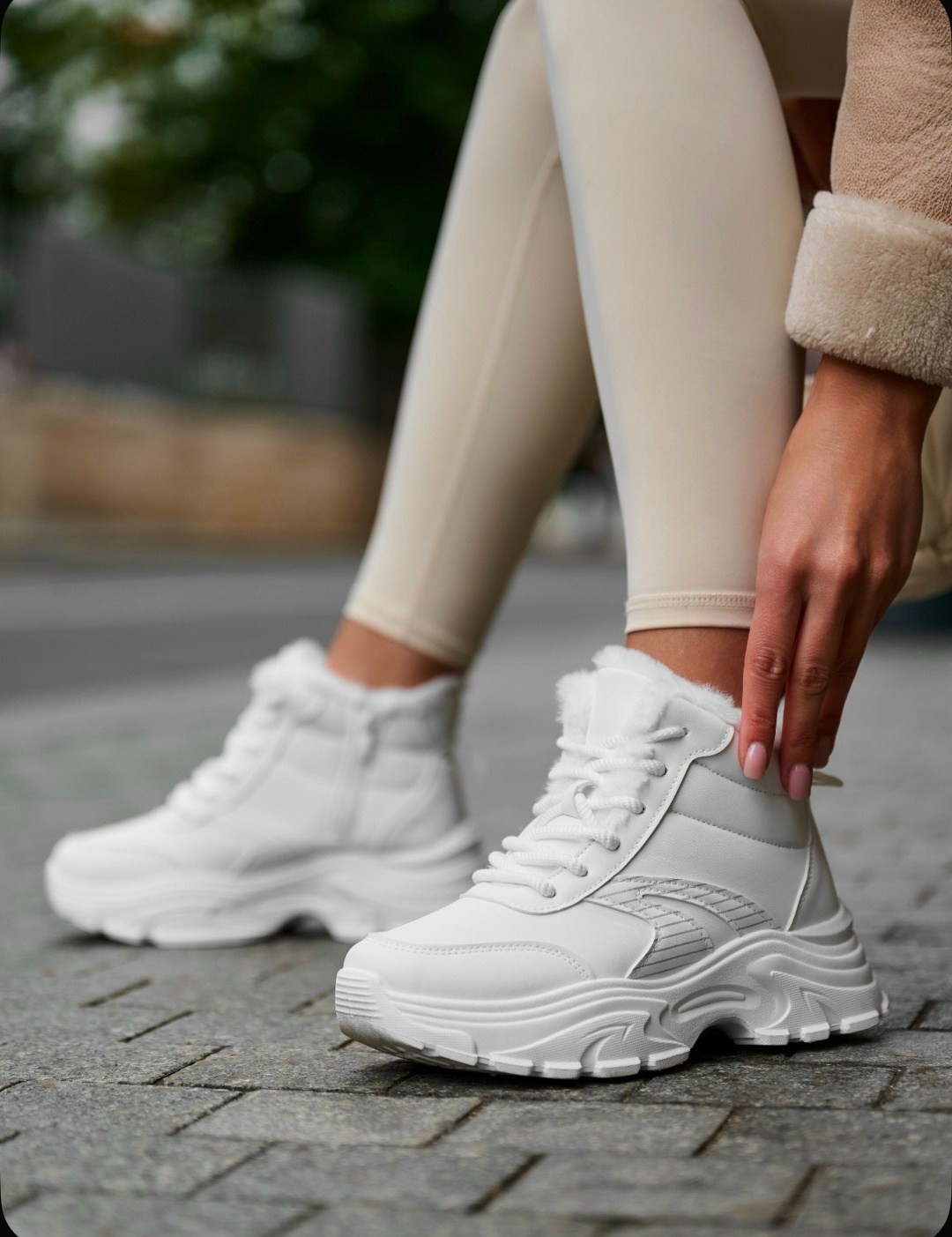 кроссовки женские с мехом зимние ela shoes цвет белый,теплые кроссовки,женские кроссовки,кроссовки женские зимние,кроссовки женские зимние белые