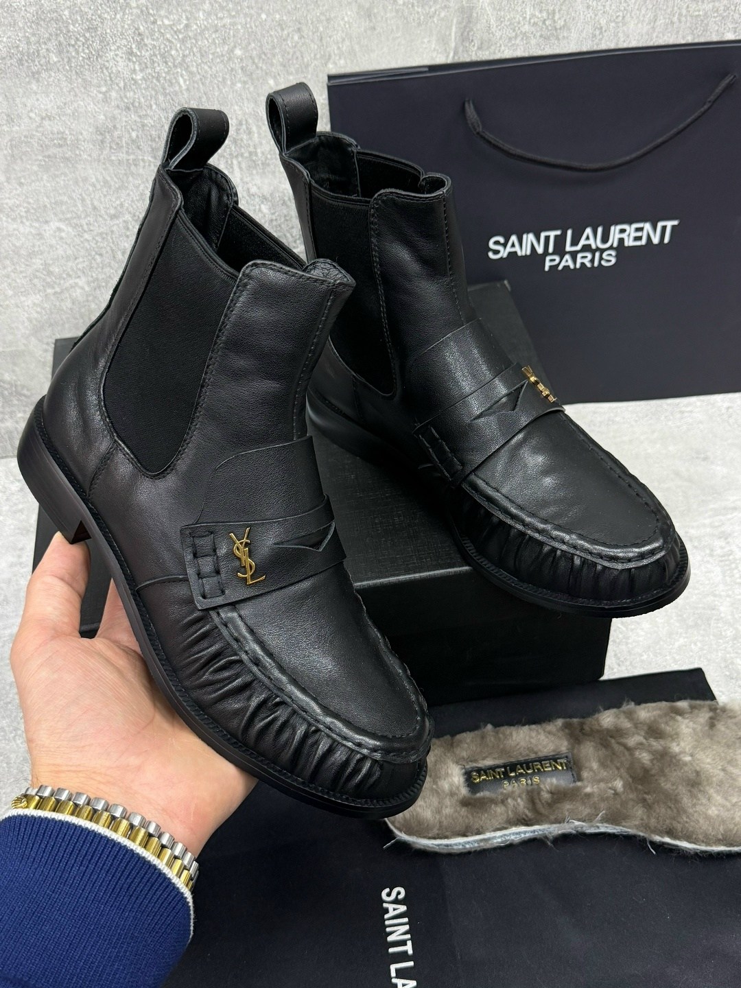 ,лоферы замшевые,замшевые ботинки, женская,ботинки saint laurent