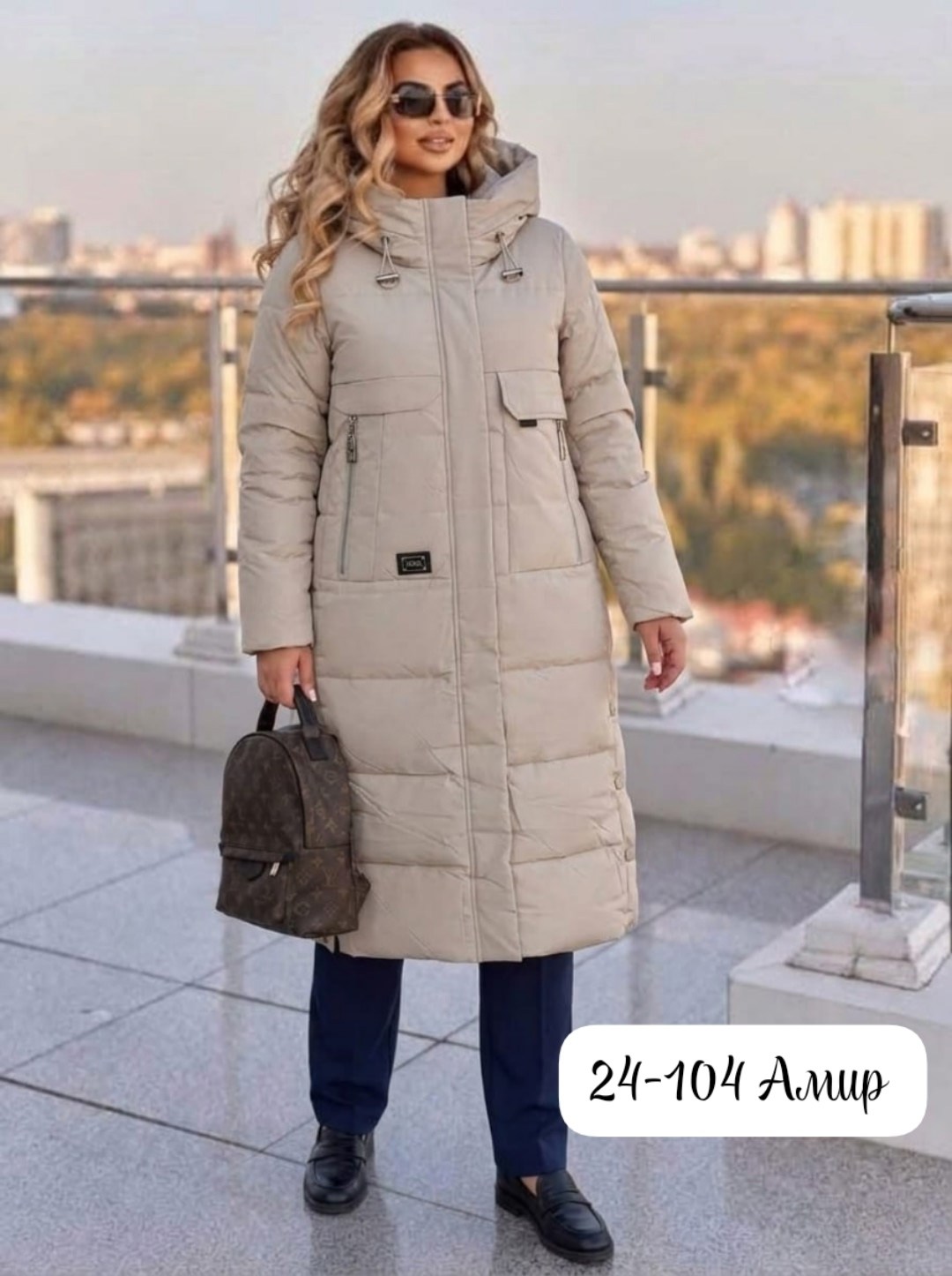 пуховик зимний длинный с капюшоном оверсайз ksulor brand,пуховик женский,пуховик зимний женский длинный с капюшон,стильный женский пуховик с капюшоном длинный зимний,пуховик женский зимний