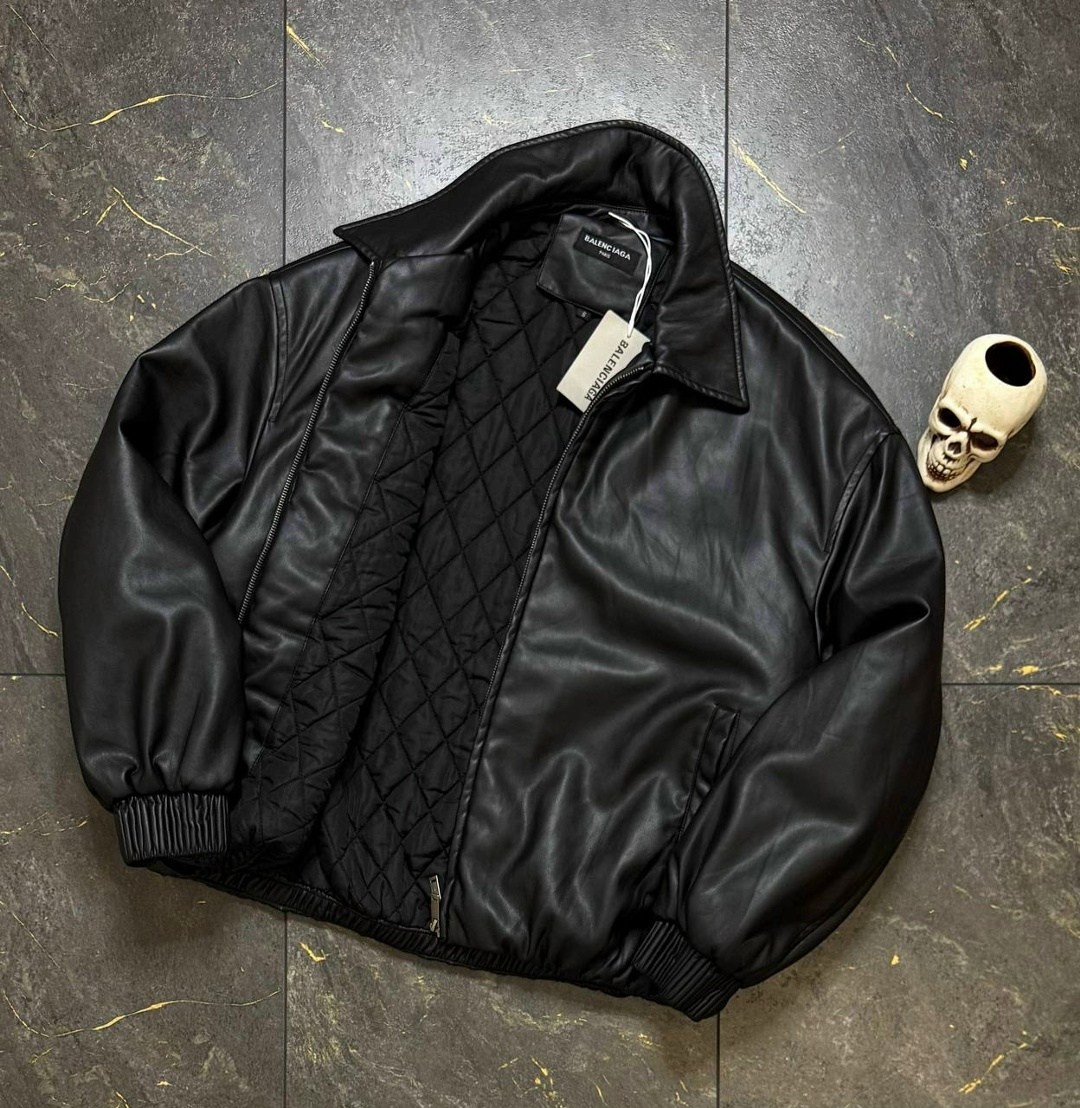 кожаная куртка,кожаный бомбер,женский кожаный бомбер balenciaga черный,мужская кожаная куртка,кожаная куртка balenciaga черный