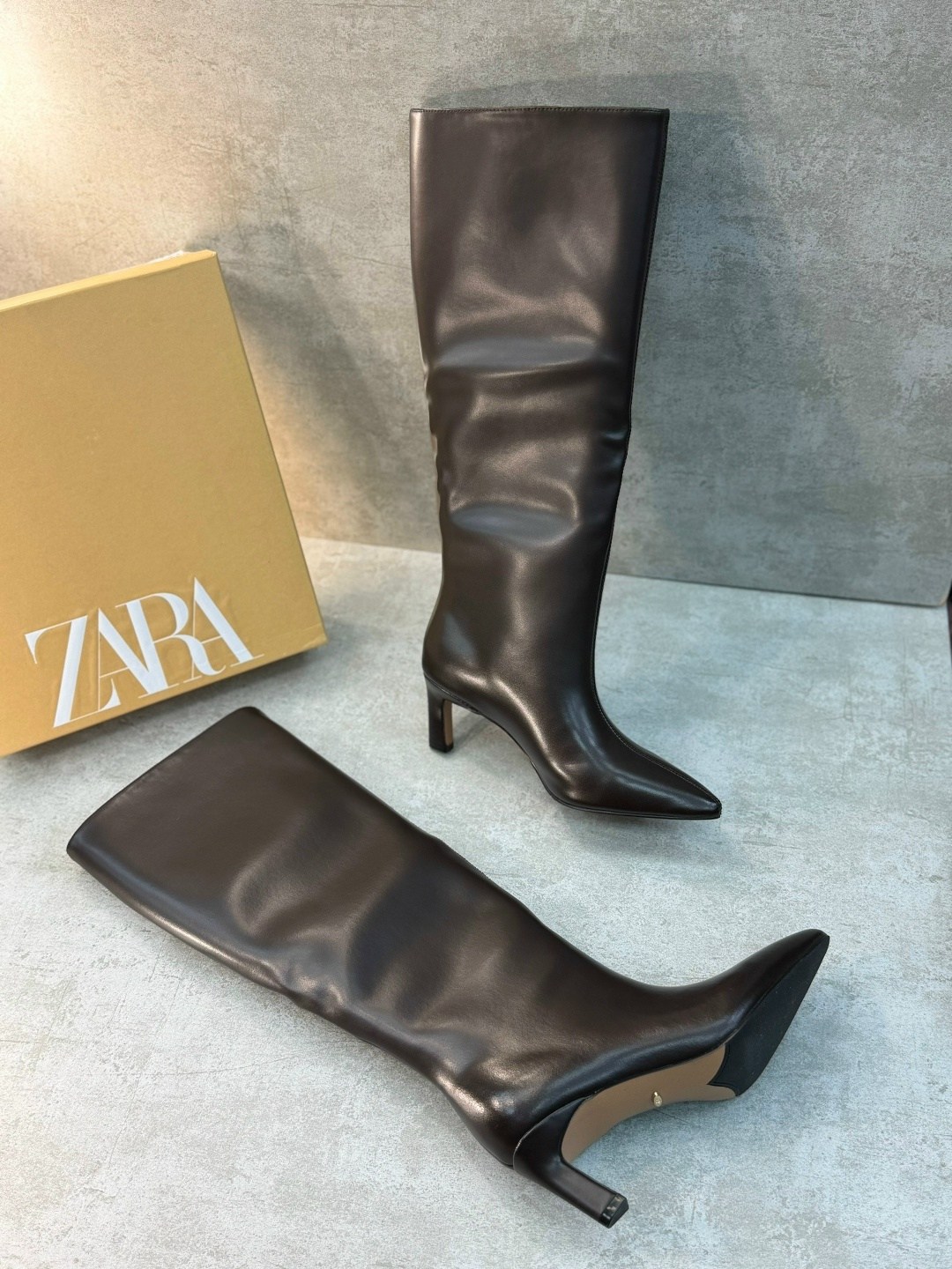 сапоги zara,женские сапоги,,сапоги зара,сапоги трубы на каблуке