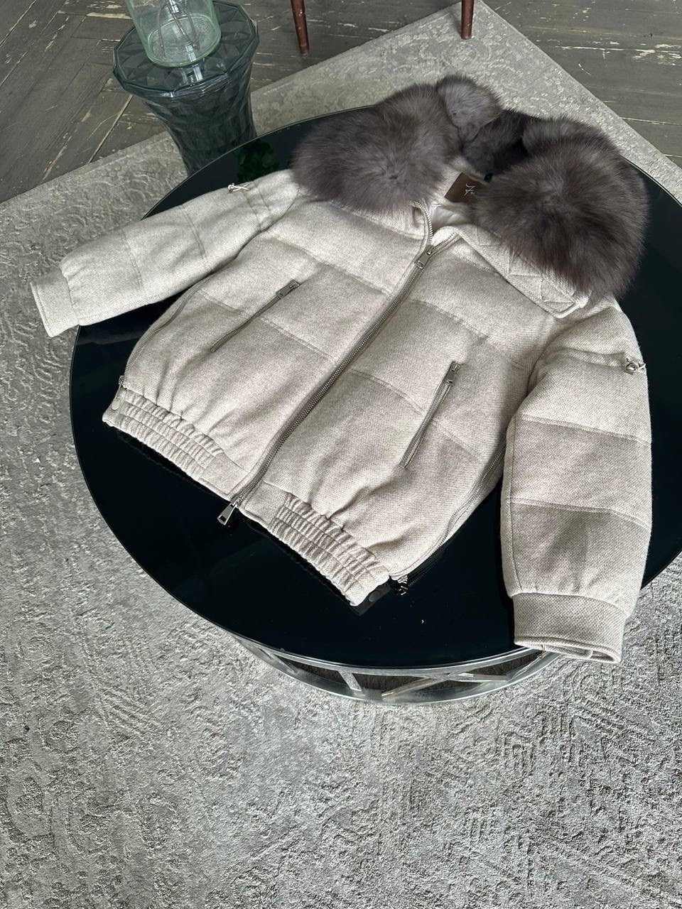 пуховик зимний короткий куртка оверсайз f naz furs,куртка соболь,зимние куртки женские,пуховики с мехом,бежевый пуховик