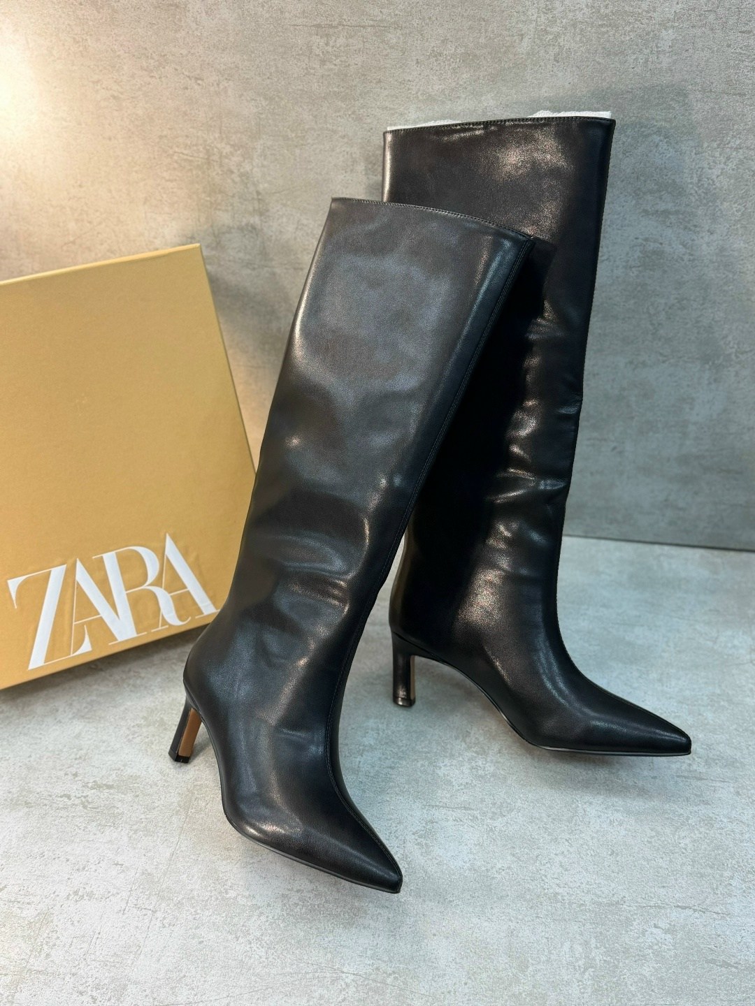 сапоги zara,женские сапоги,,сапоги зара,сапоги трубы на каблуке