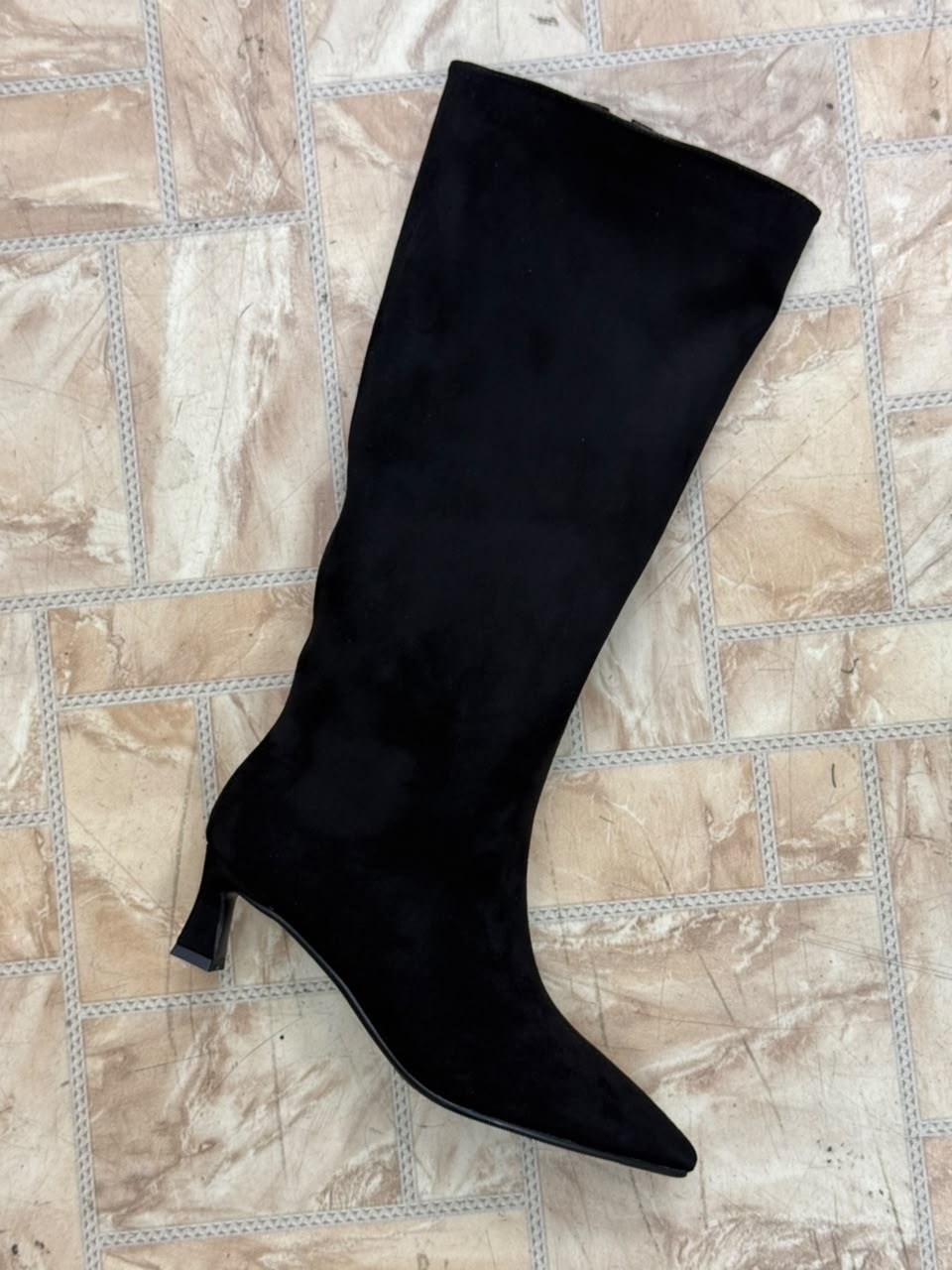 женские сапоги,замшевые сапоги,черные сапоги,замшевые сапоги le silla,
