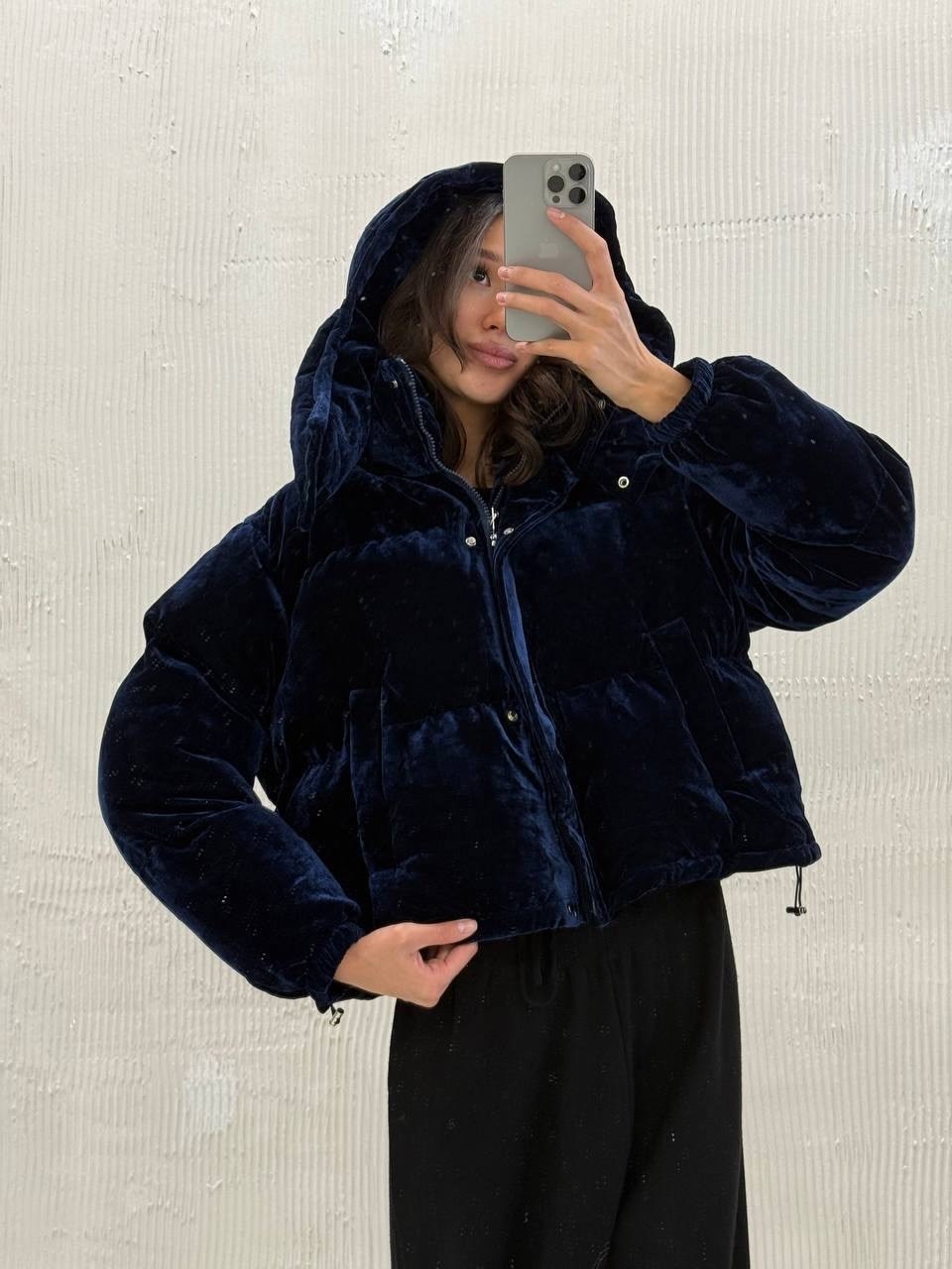 бархатный пуховик,бархатный пуховик sophia sam темно-синий,black velvet puffer jacket,бархатный пуховик violato,sam velvet puffer jacket