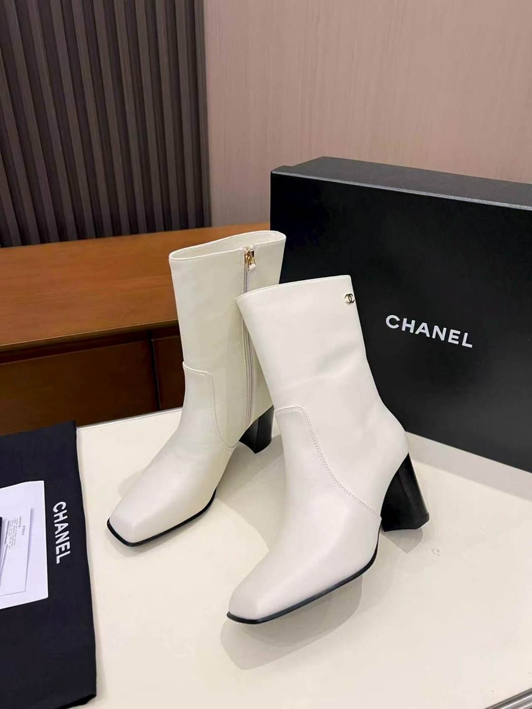 ,женские ботильоны,chanel ,ботильоны женские chanel премиум,короткие сапоги