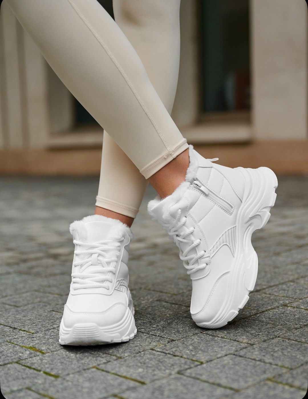 кроссовки женские с мехом зимние ela shoes цвет белый,теплые кроссовки,женские кроссовки,кроссовки женские зимние,кроссовки женские зимние белые