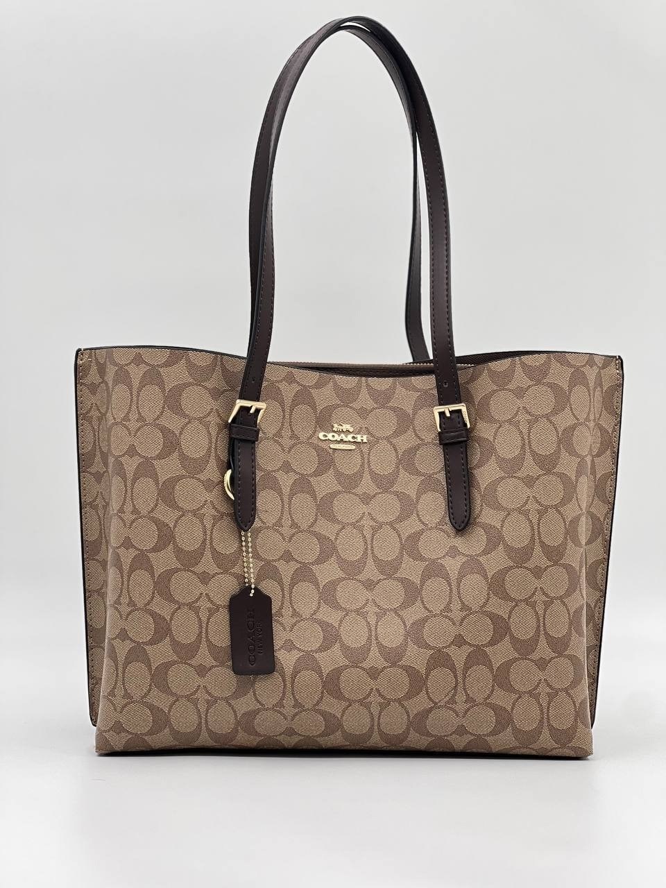 coach женская сумка,сумка coach,сумка тоут coach,женская сумка ручная coach sig mollie tote 1665 коричневая,сумка шоппер coach