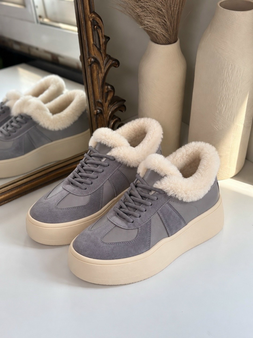 кеды женские tendance hc2208-28 бежевые 38 eu,женские кроссовки,зимние кеды женские,,кроссовки с мехом