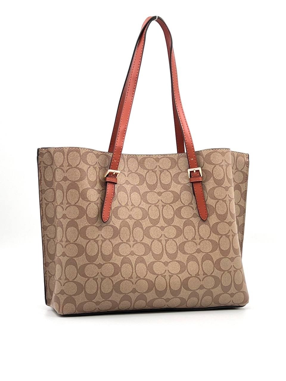 женская сумка ручная coach sig mollie tote 1665 коричневая,сумка coach,coach сумка женская,сумка тоут coach,сумка шоппер coach