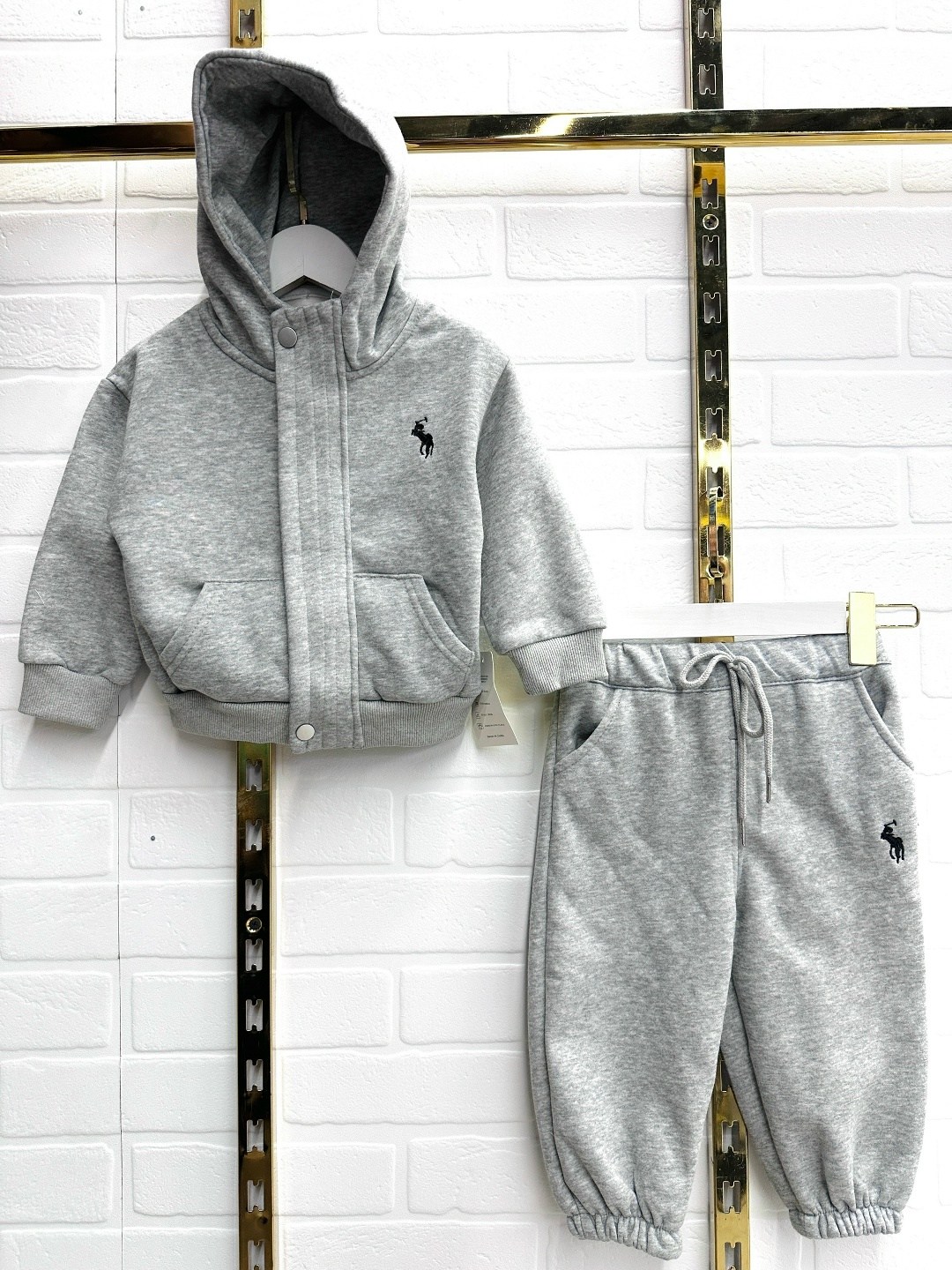 детские костюмы,одежда для мальчика,ralph lauren kids grey tracksuit,спортивный костюм ralph lauren детский,костюм