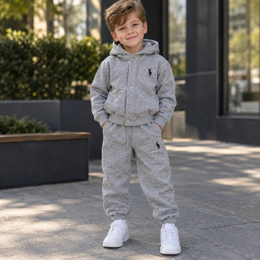 детские костюмы,одежда для мальчика,ralph lauren kids grey tracksuit,спортивный костюм ralph lauren детский,костюм