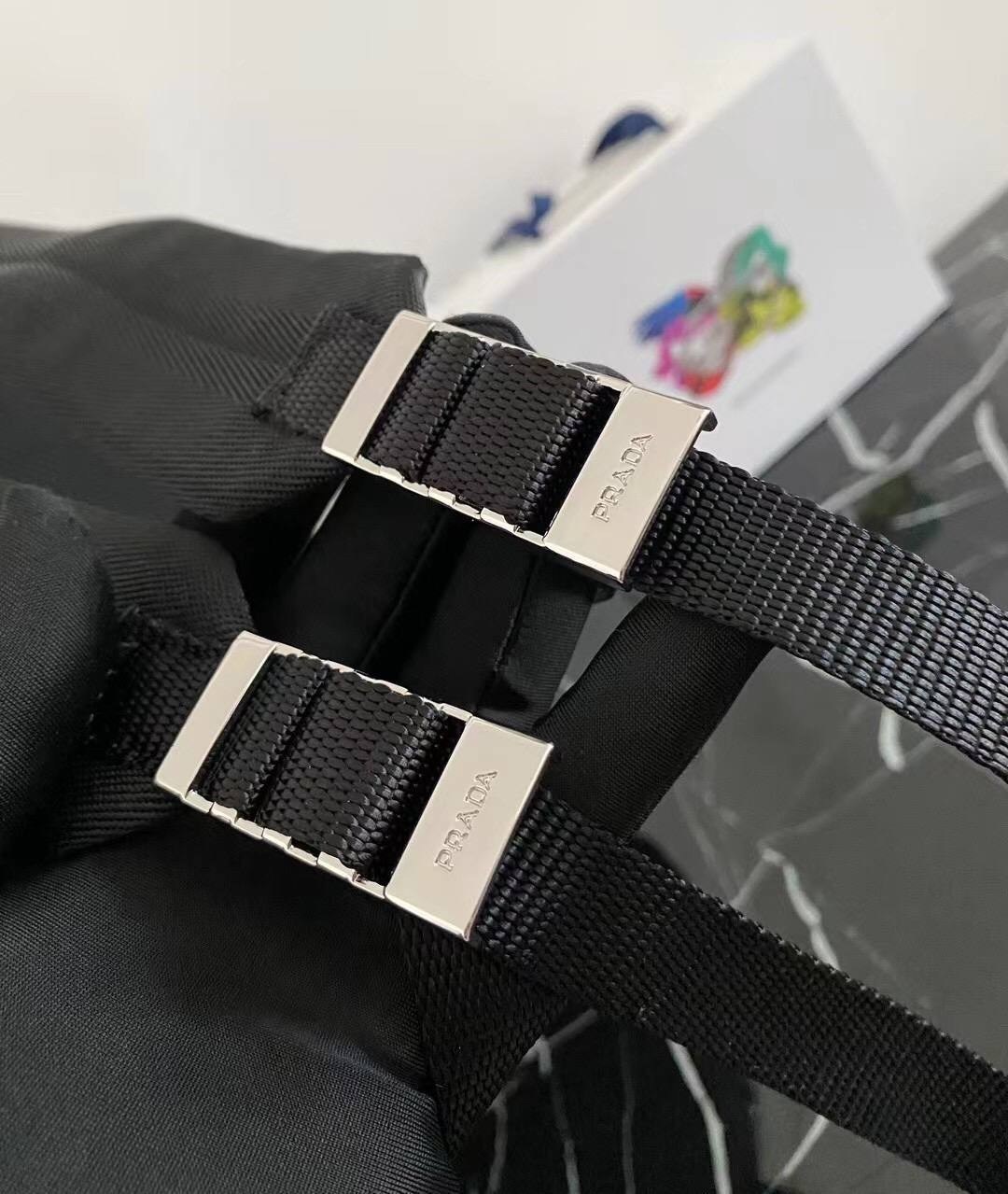 рюкзак,рюкзак с логотипом re-nylon prada черный,рюкзак prada,рюкзак премиум,рюкзак большой