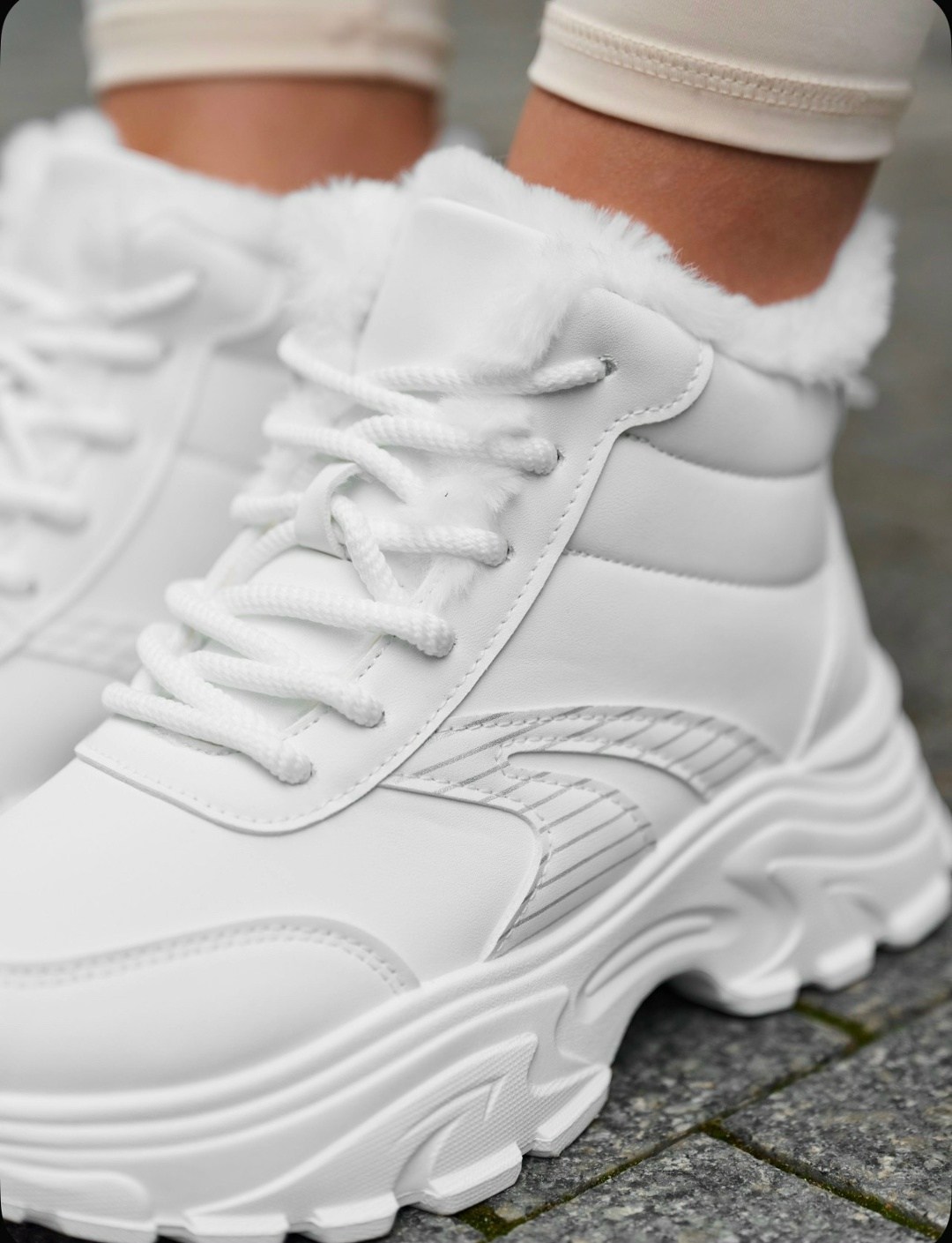 кроссовки женские с мехом зимние ela shoes цвет белый,теплые кроссовки,женские кроссовки,кроссовки женские зимние,кроссовки женские зимние белые