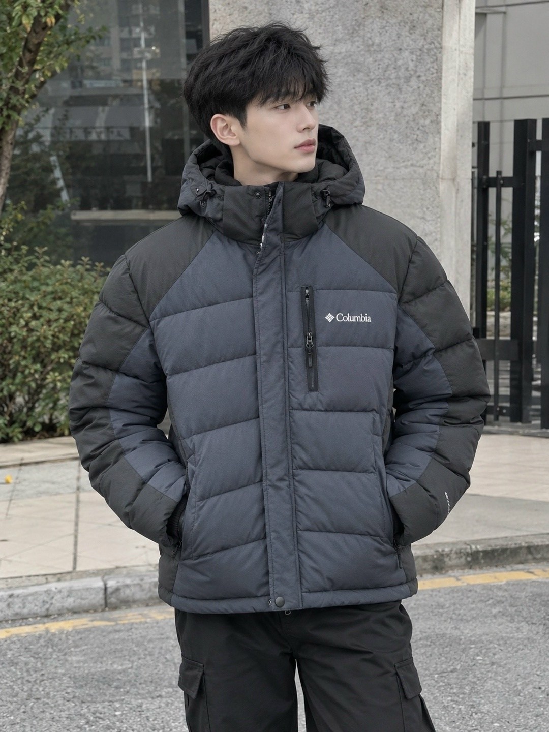 зимняя куртка puffect ™ ii hooded columbia черный,пуховик мужской columbia,пуховик columbia,зимняя куртка columbia,куртка columbia