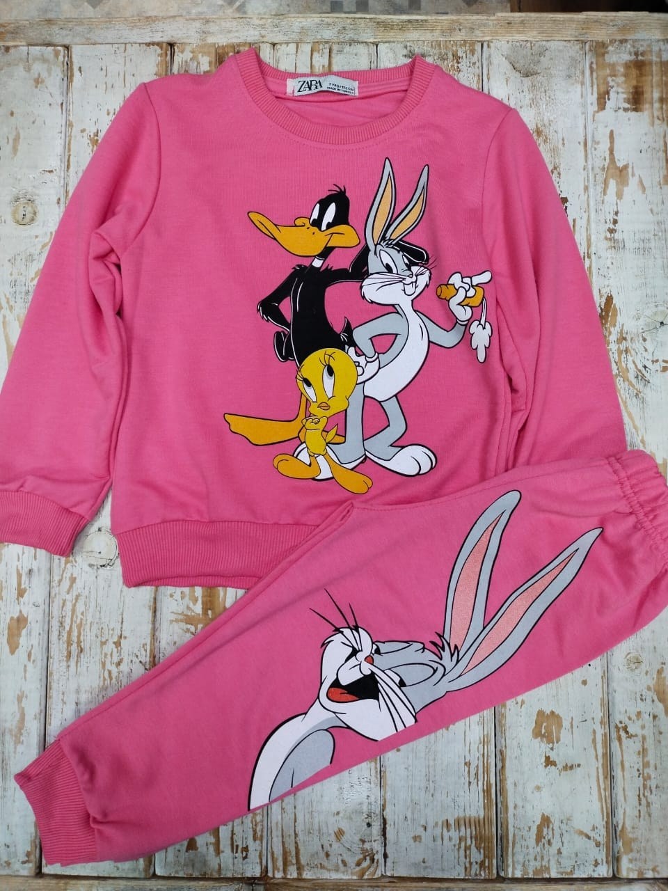 костюм детский,спортивный костюм zara bugs bunny,костюм том и джерри,костюм двойка детский