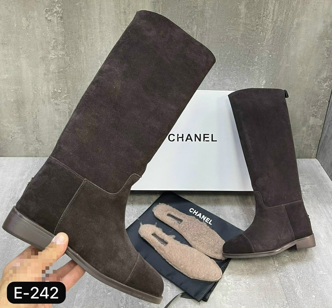 сапоги chanel,сапоги женские chanel,женские черные замшевые сапоги chanel,chanel женские замшевые сапоги premium chestnut,легендарные сапоги от chanel натуральная кожа и замша