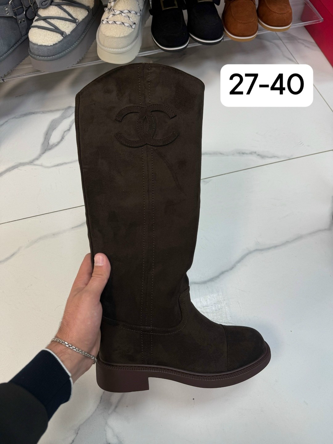 сапоги chanel,женские сапоги,сапоги шанель,женские осенние сапоги chanel 2026 черные кожаные высокие,