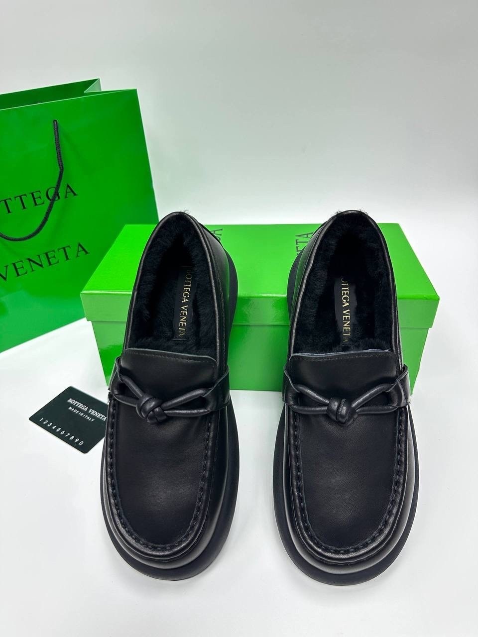 лоферы bottega veneta,,лоферы с мехам,лоферы женские,лоферы на меху