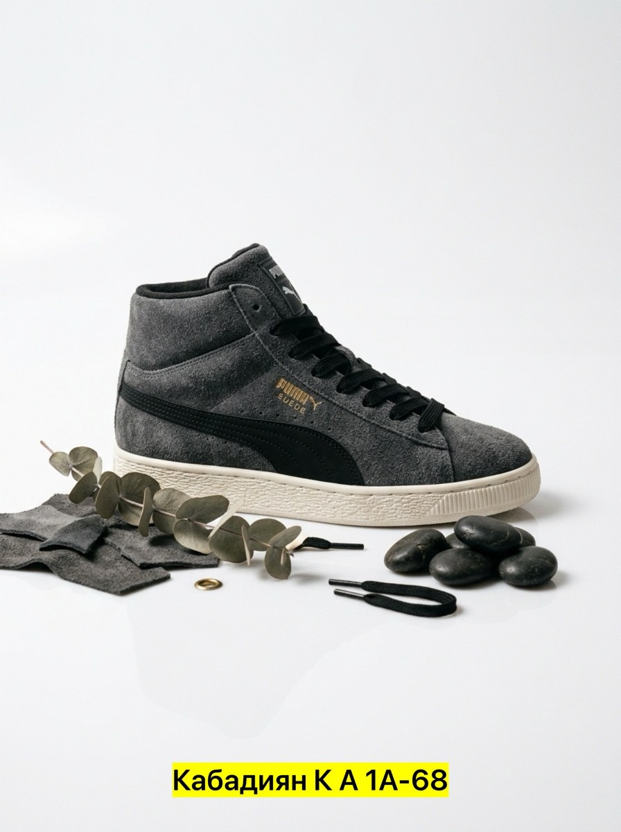 ,зимние кеды пума мужские,кеды унисекс puma 1948 mid черные,кроссовки puma,кеды puma 1948 mid