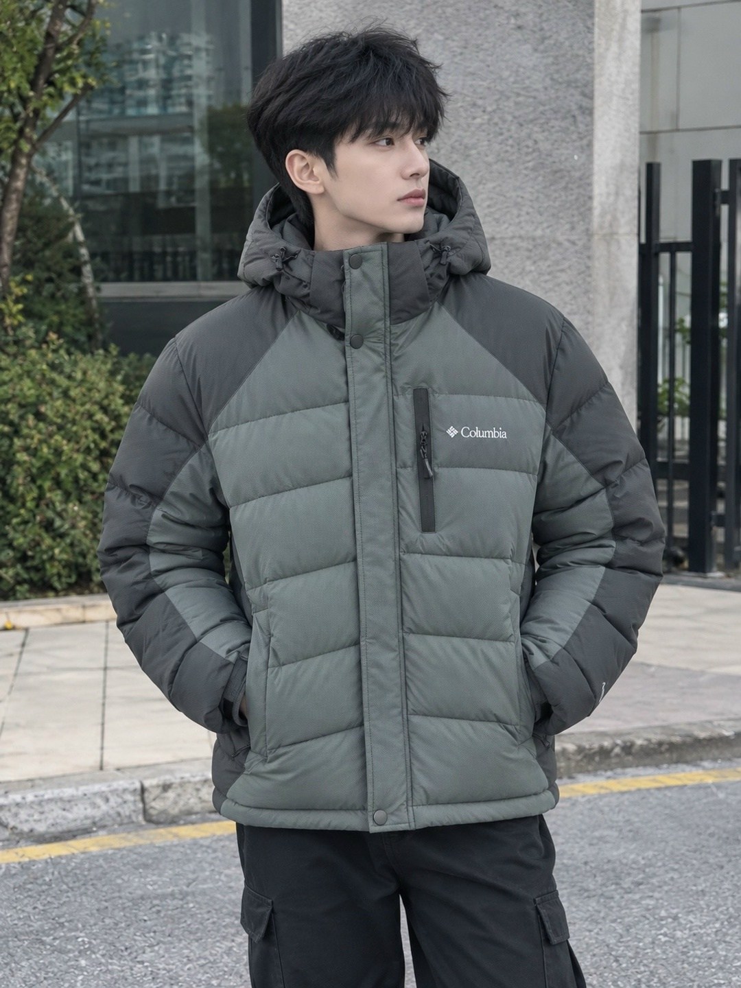 зимняя куртка puffect ™ ii hooded columbia черный,пуховик мужской columbia,пуховик columbia,зимняя куртка columbia,куртка columbia