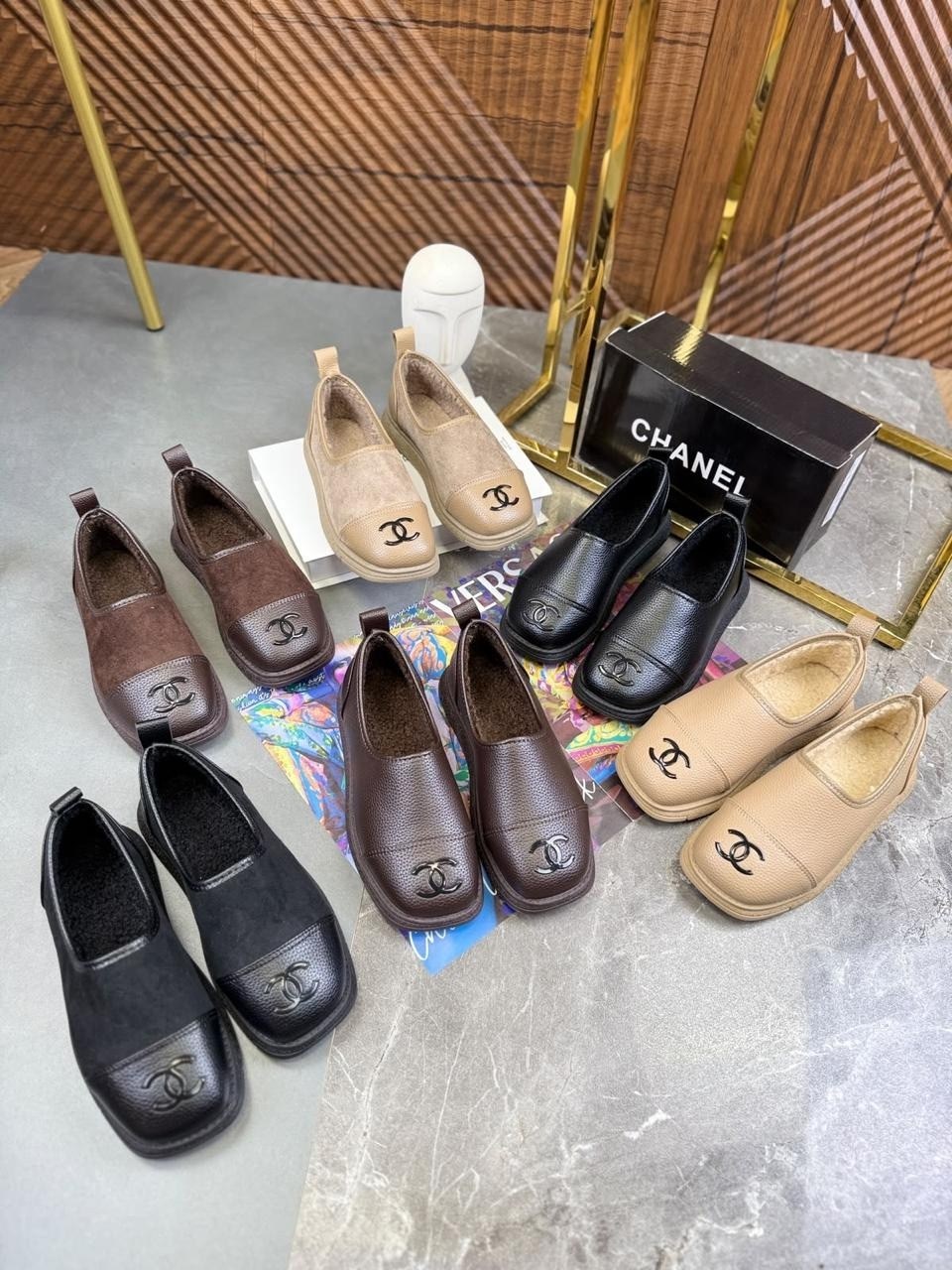 лоферы chanel,,туфли chanel,chanel лоферы женские,балетки chanel