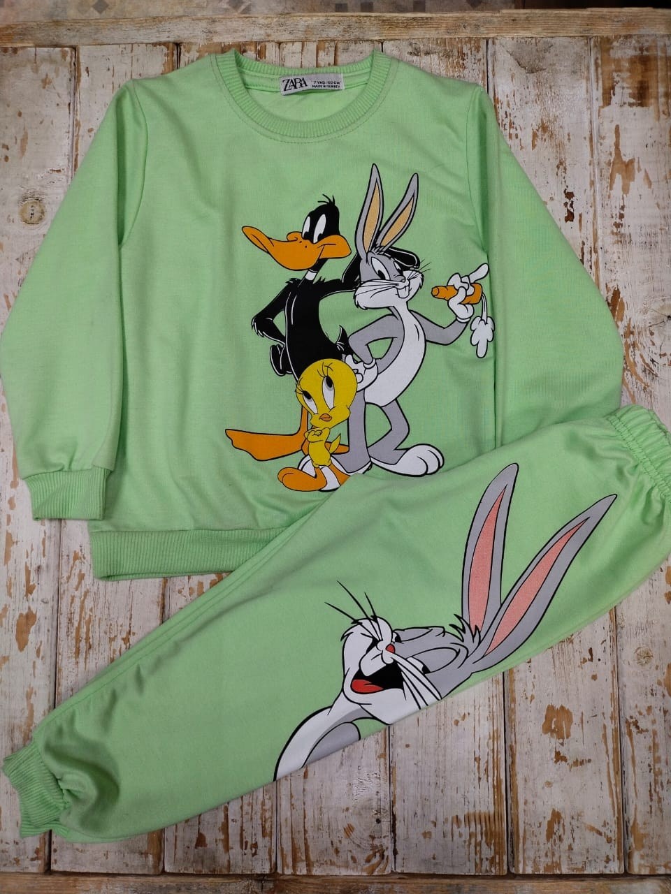 костюм детский,спортивный костюм zara bugs bunny,костюм том и джерри,костюм двойка детский
