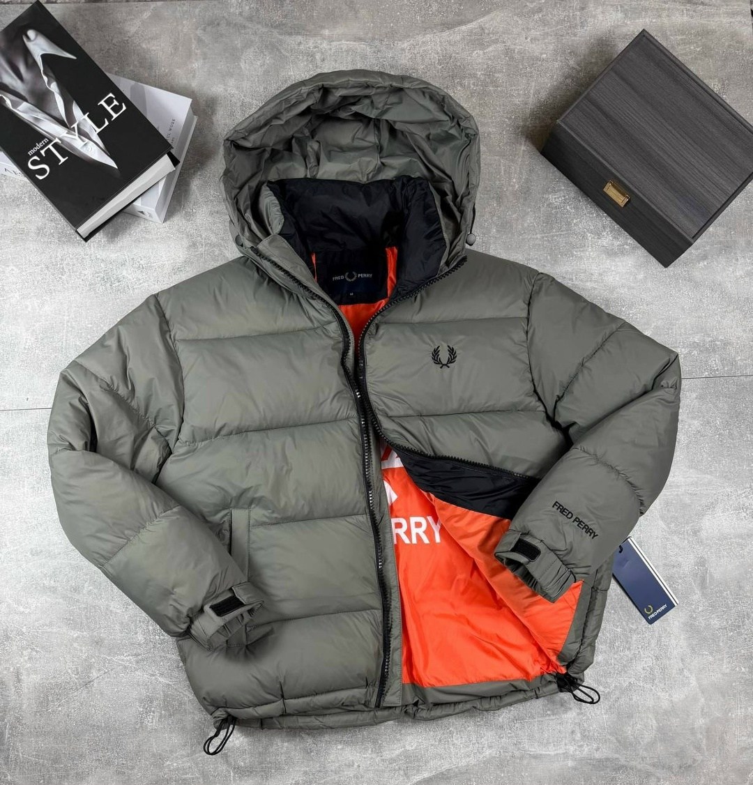 пуховик утепленный зимний куртка fred perry,пуховик fred perry,куртка пуховик мужская,куртка зимняя,куртка пуховик