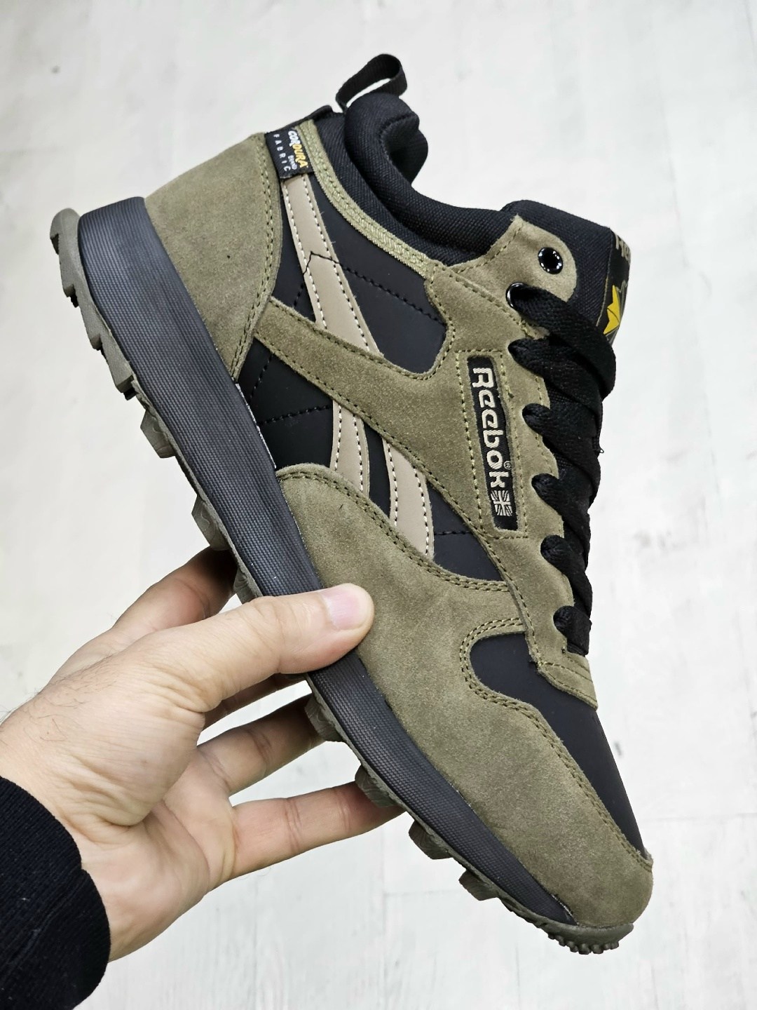 зимние кроссовки reebok classic leather high,кроссовки reebok classic leather 'black army green',кроссовки reebok classic,кроссовки reebok,мужские кроссовки reebok classic leather cordura