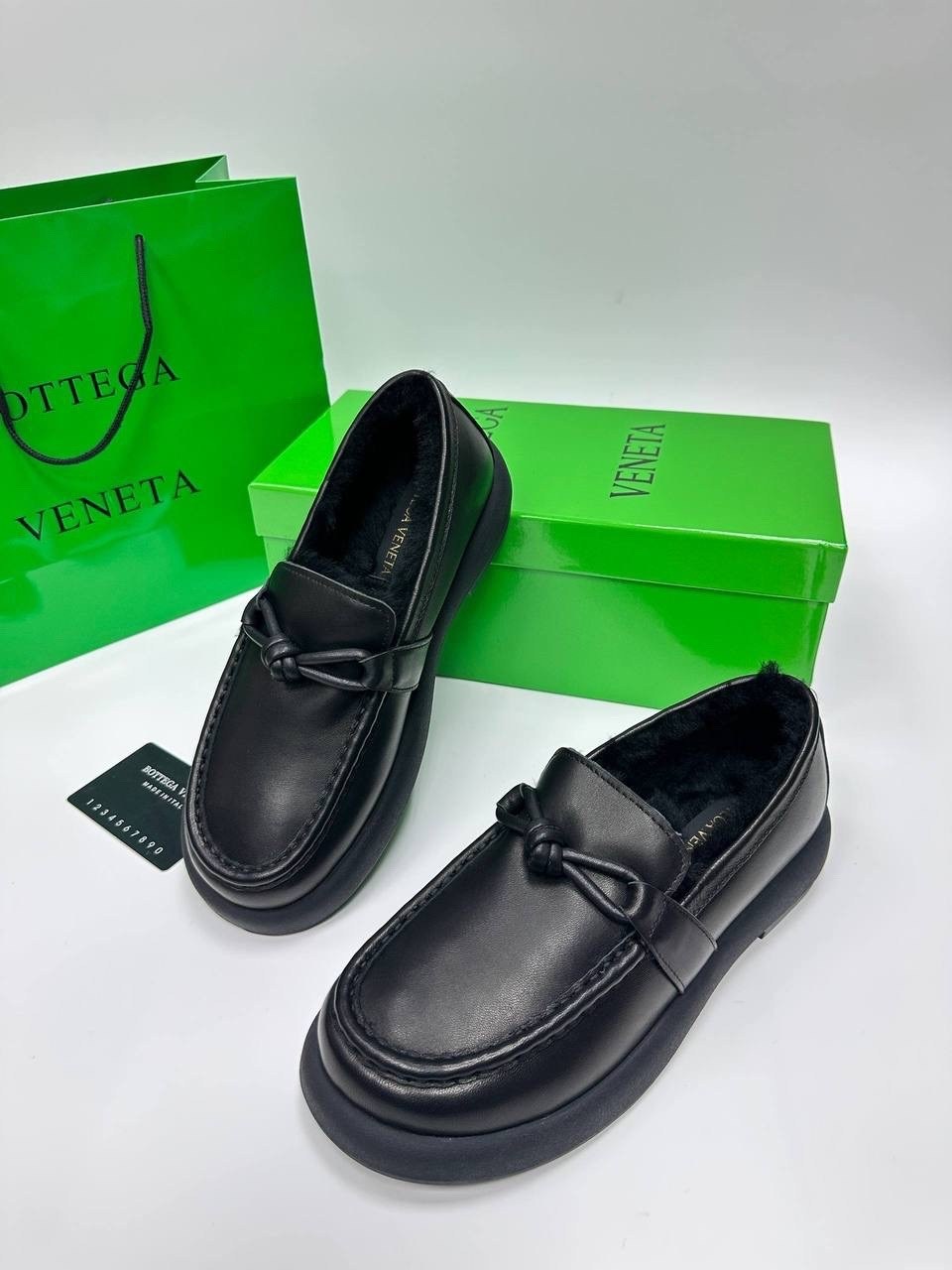лоферы bottega veneta,,лоферы с мехам,лоферы женские,лоферы на меху