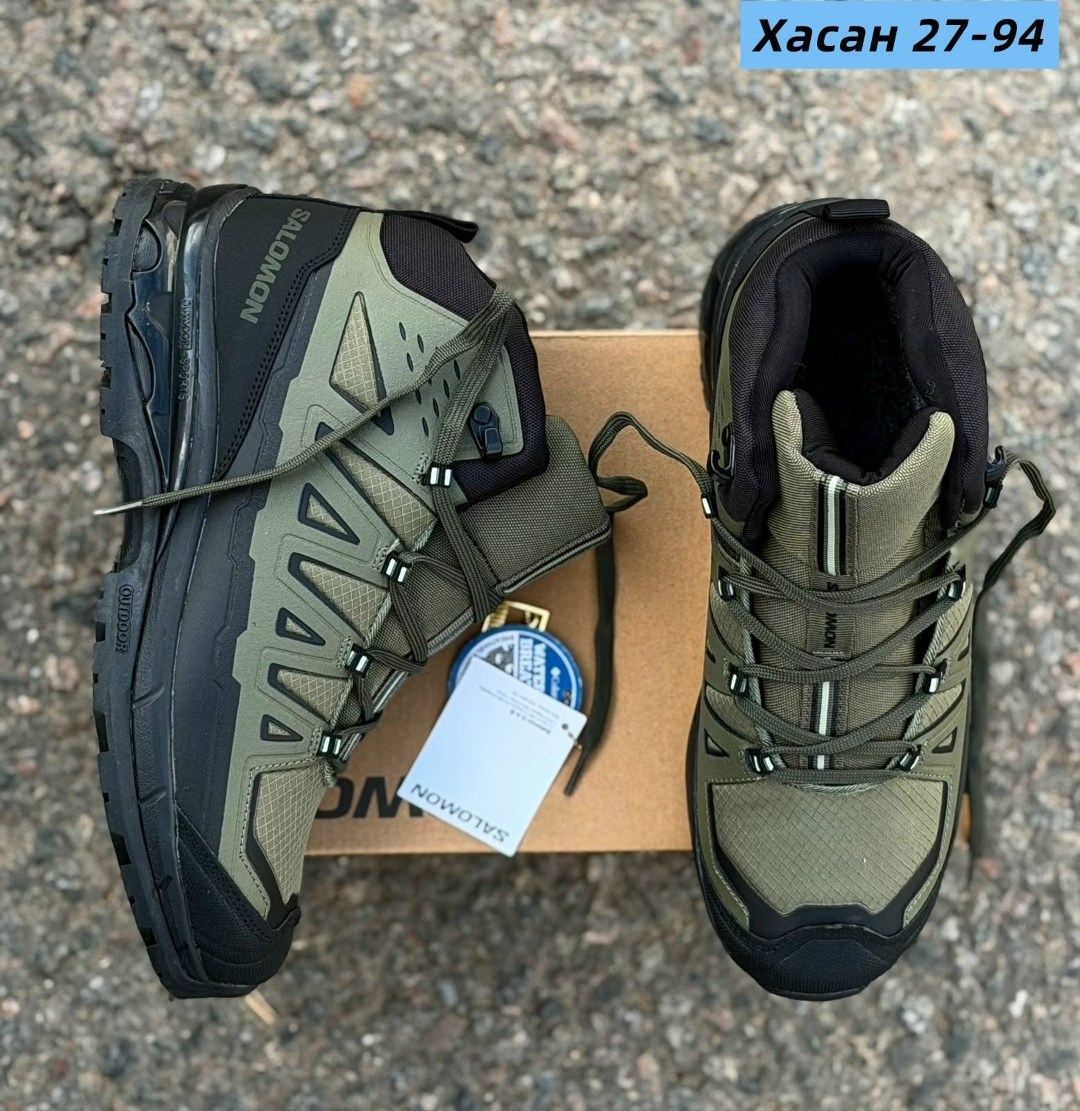 зимние кроссовки salomon,ботинки salomon,трекинговые ботинки salomon x ultra 4 mid gtx,ботинки salomon x ultra 4 mid gtx,кроссовки salomon хаки