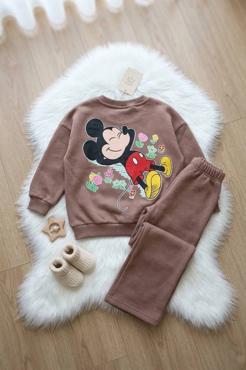 костюм тёплый детский с принтом минни маус mickey collection,флисовые костюмы,костюм для девочек,спортивные костюмы для девочек,костюм для девочки на флисе