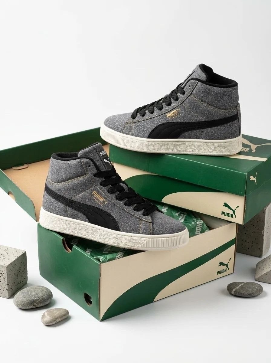 ,кеды унисекс puma 1948 mid черные,кроссовки puma,зимние кеды пума мужские,puma 1948 mid