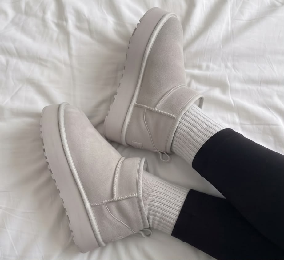 ,угги женские,угги женские ugg,ugg classic mini platform grey,женские угги зимние