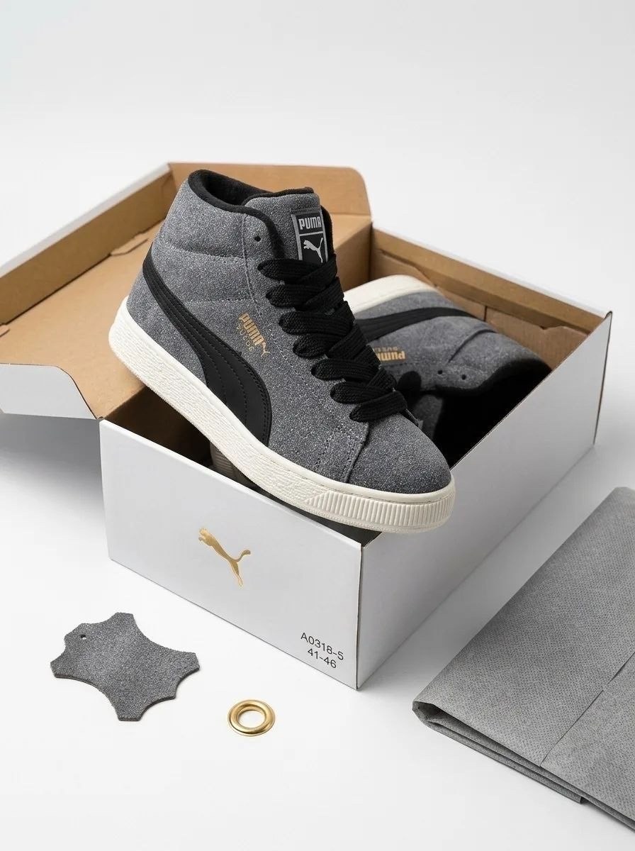 ,кеды унисекс puma 1948 mid черные,кроссовки puma,зимние кеды пума мужские,puma 1948 mid