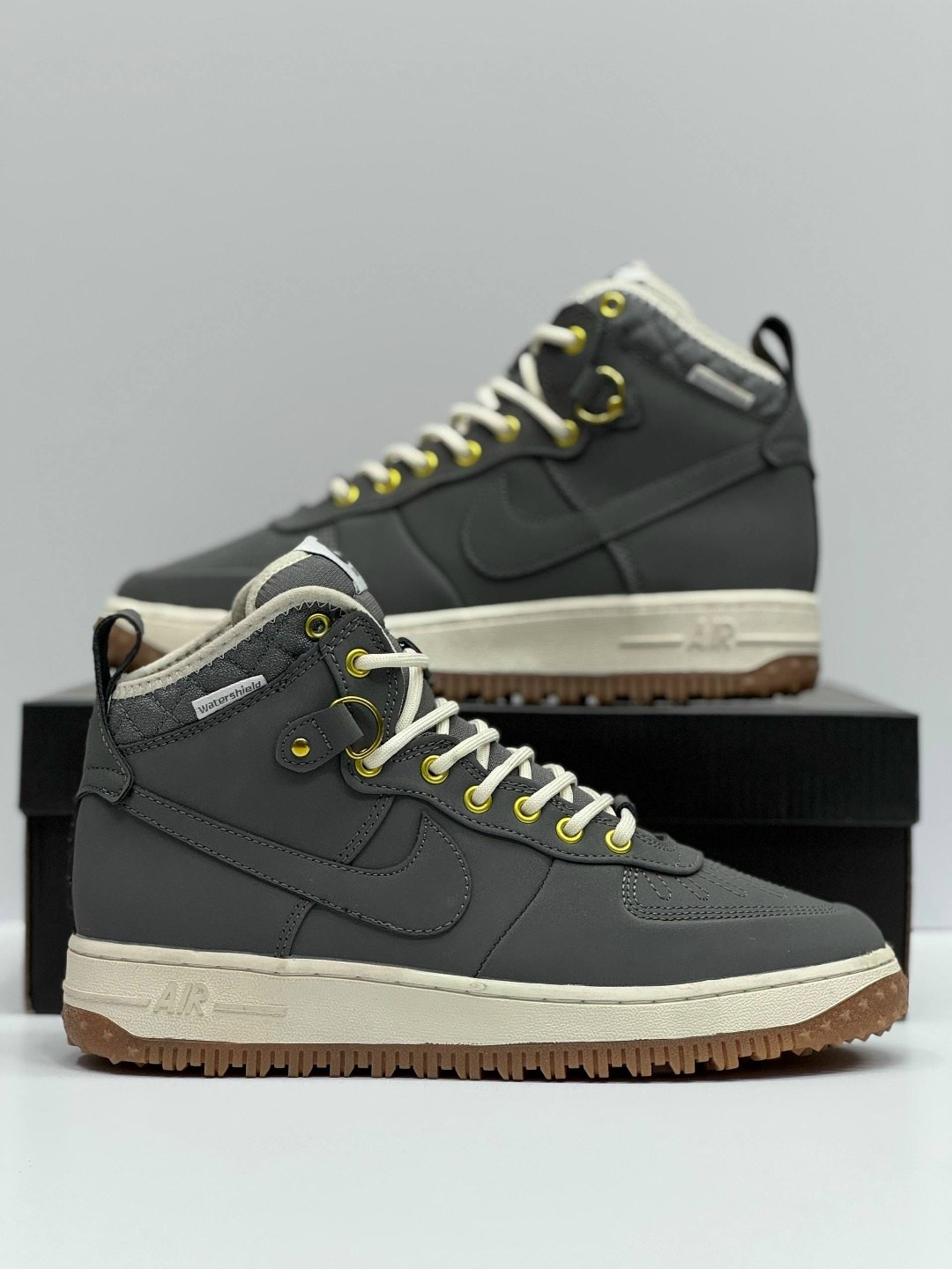 зимние кроссовки nike air force 1 duckboot,кроссовки nike air force 1 lunar duckboot thermo grey,кроссовки зимние nike air force 1,мужские зимние кроссовки nike air force 1 duckboot,кроссовки nike air