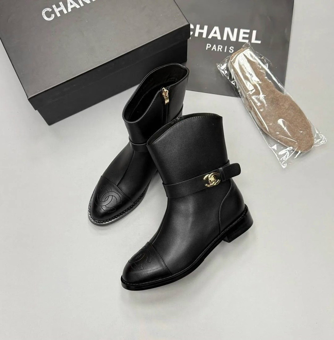 ботинки chanel,женские осенние сапоги chanel 2026 черные кожаные,сапоги chanel,ботинки женские chanel,короткие сапоги шанель chanel 492179353