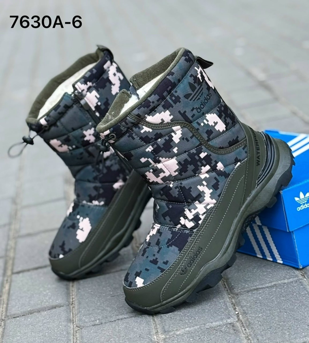 ,дутики adidas,мужские дутики 2303-2 камуфляж,зимние сапоги,дутики мужские зимни
